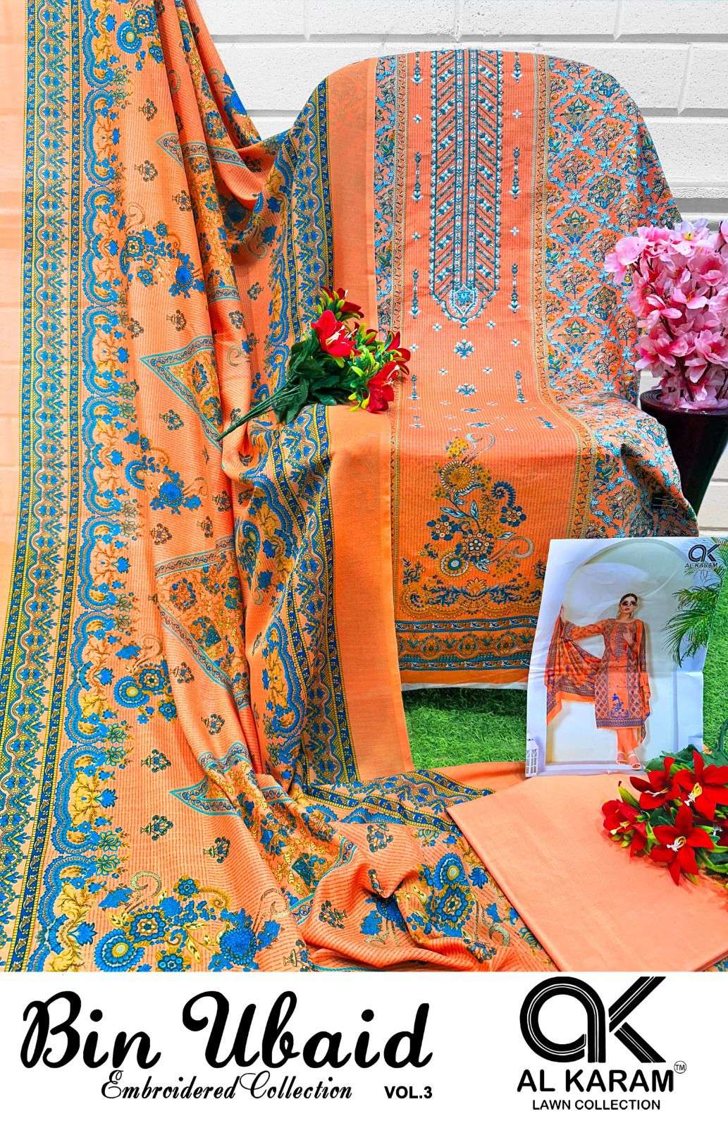 AL KARAM BIN UBAID EMBROIDERED COLLECTION VOL 3 