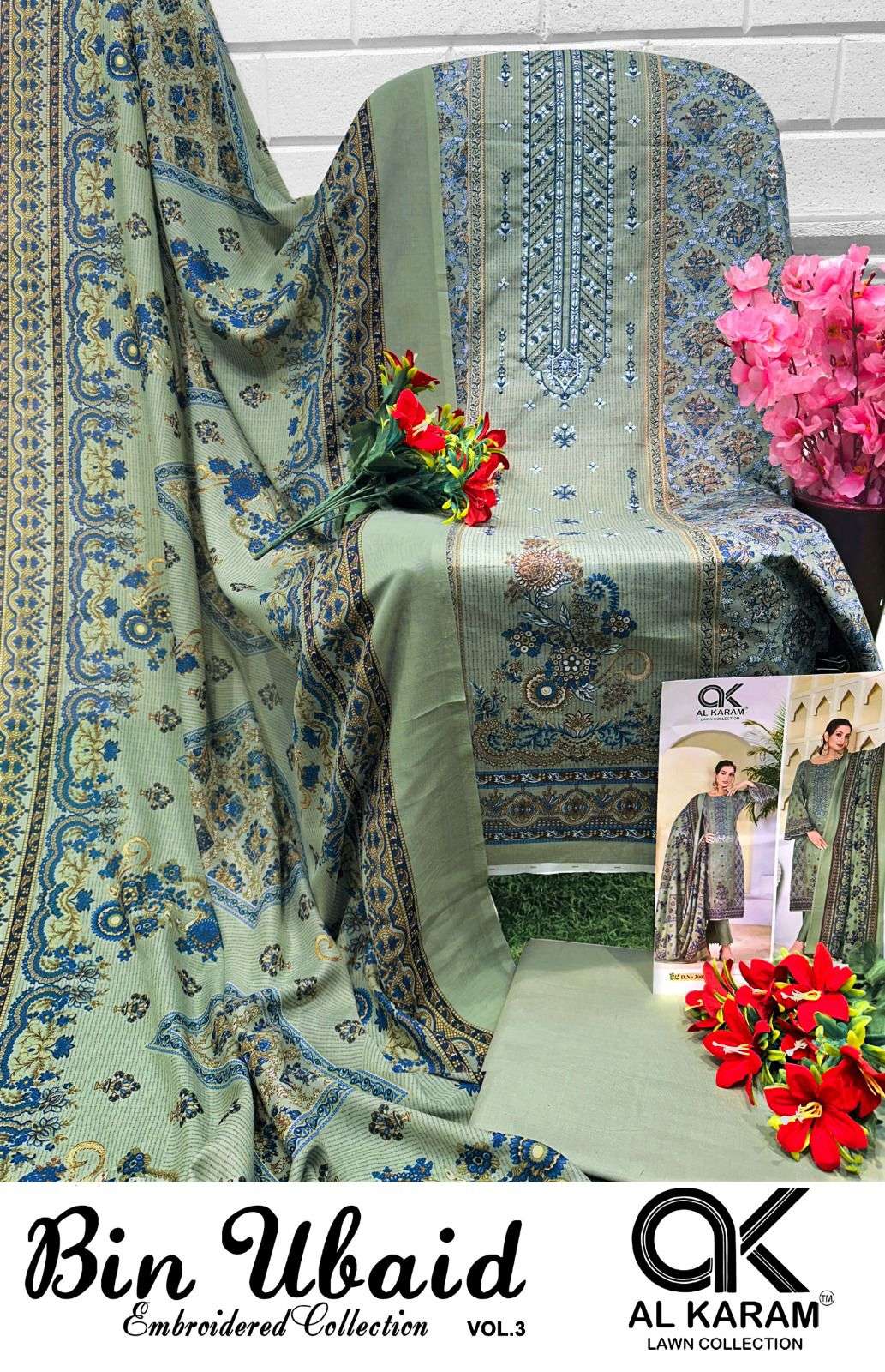 AL KARAM BIN UBAID EMBROIDERED COLLECTION VOL 3 