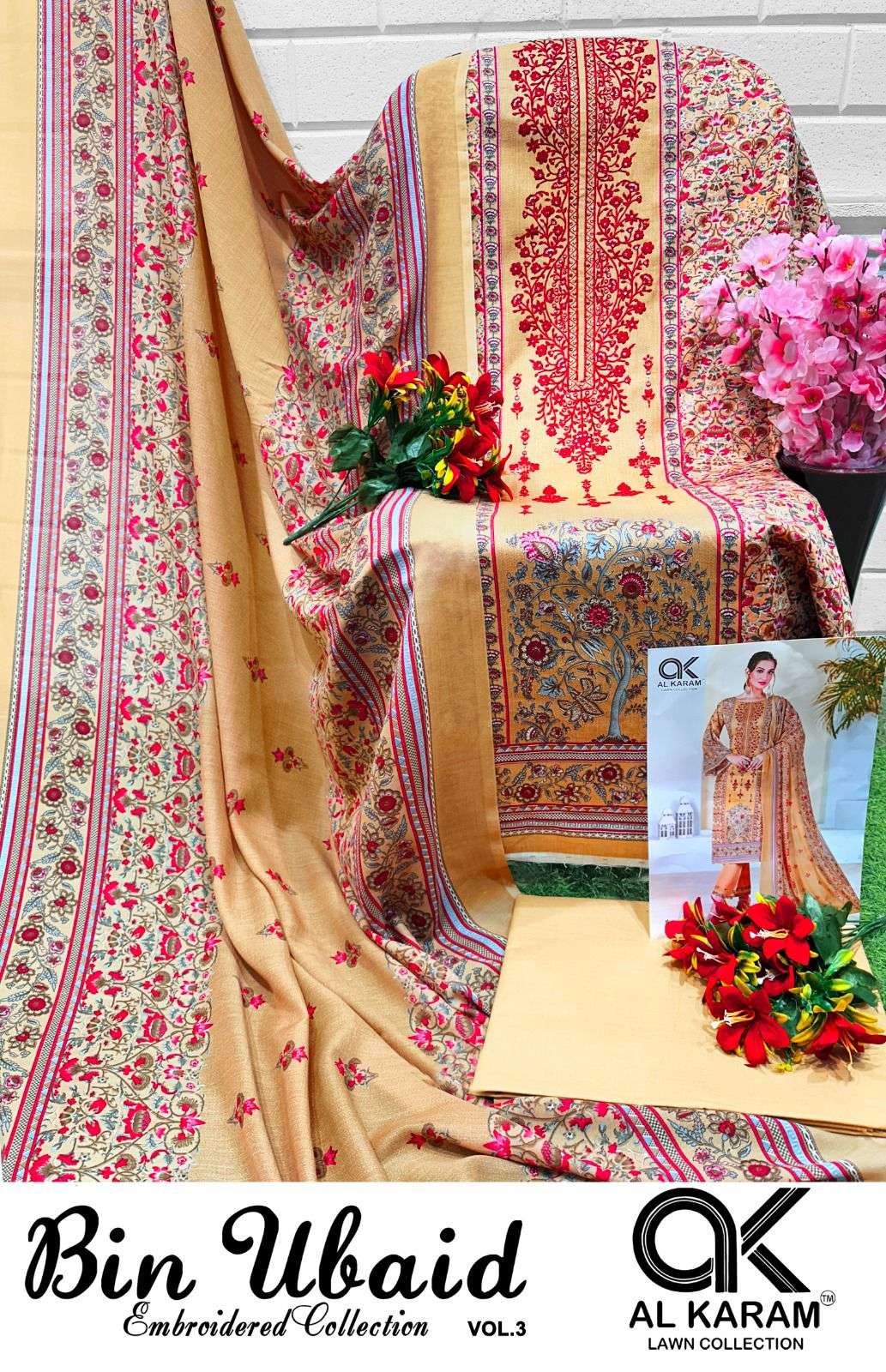 AL KARAM BIN UBAID EMBROIDERED COLLECTION VOL 3 