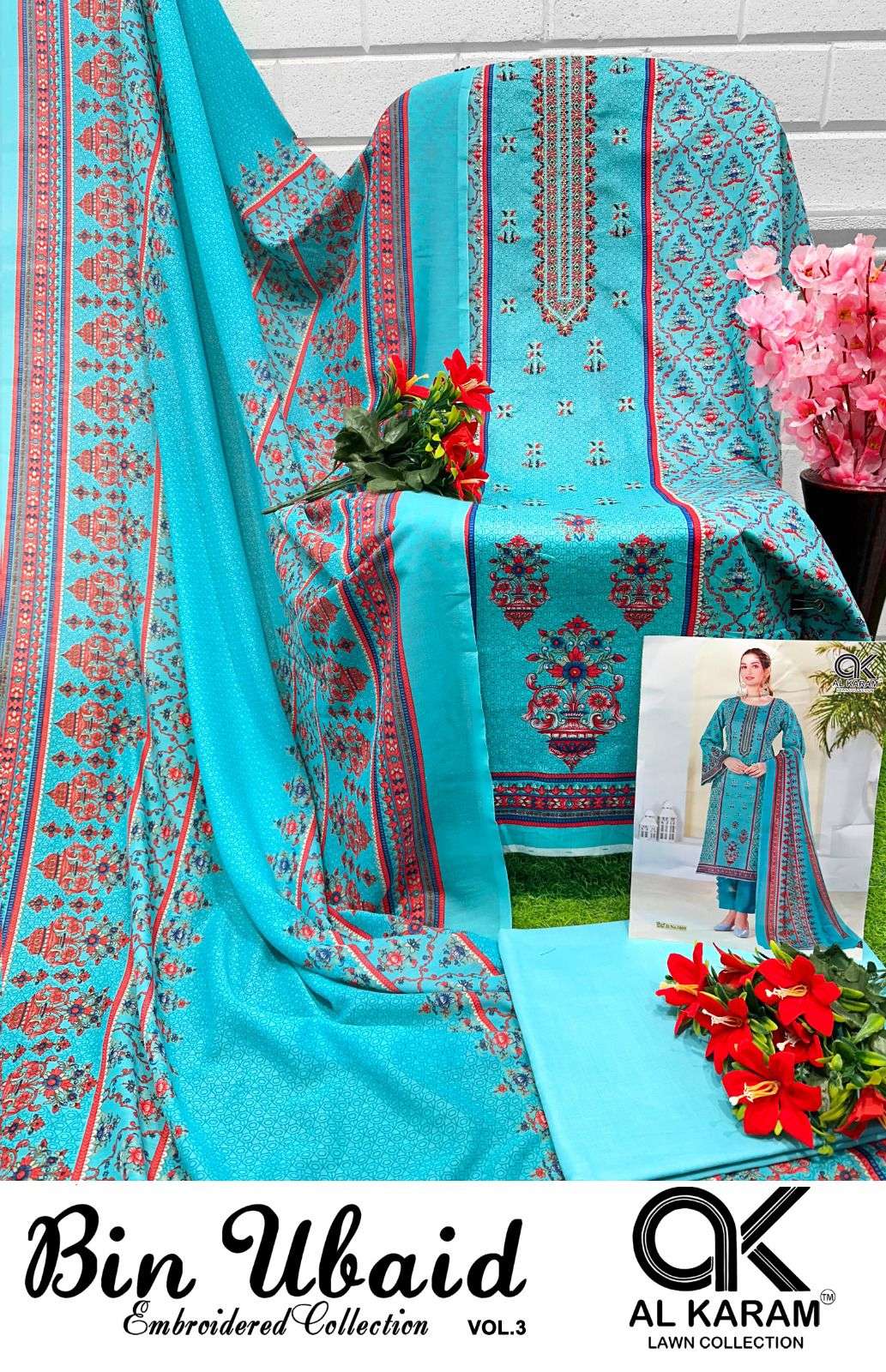 AL KARAM BIN UBAID EMBROIDERED COLLECTION VOL 3 