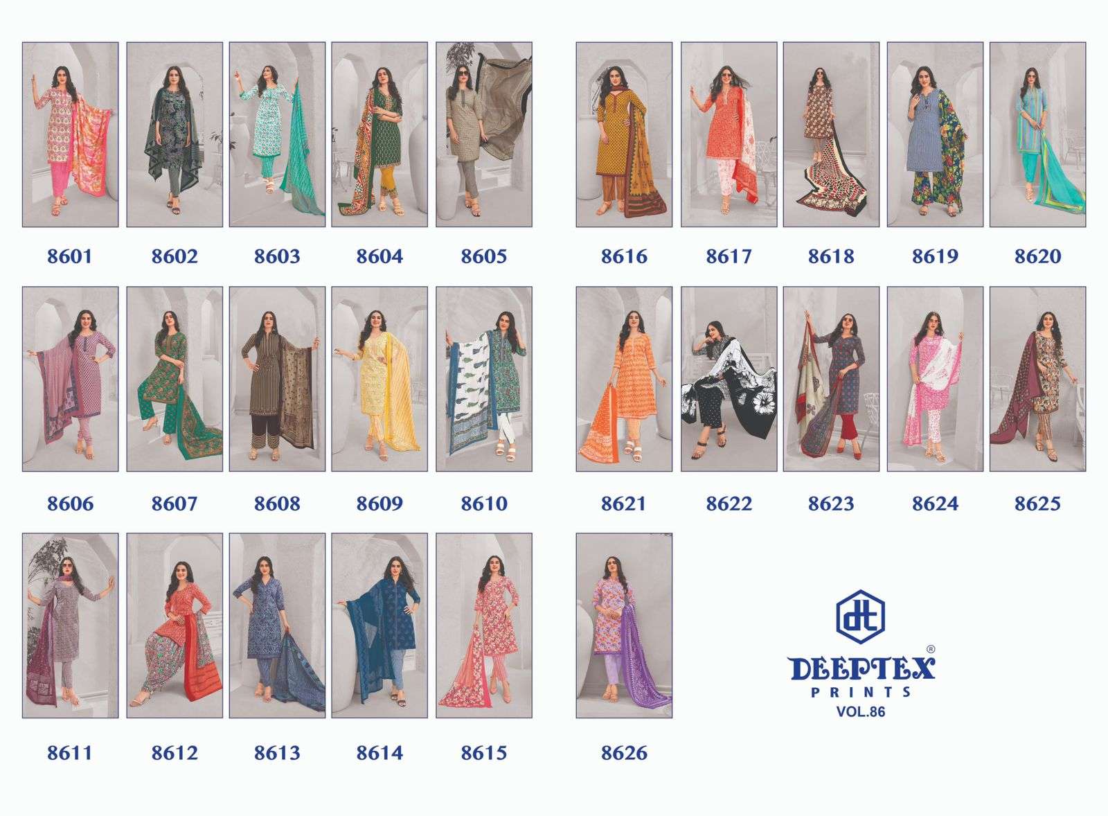 DEEPTEX PRINTS MISS INDIA VOL 86 