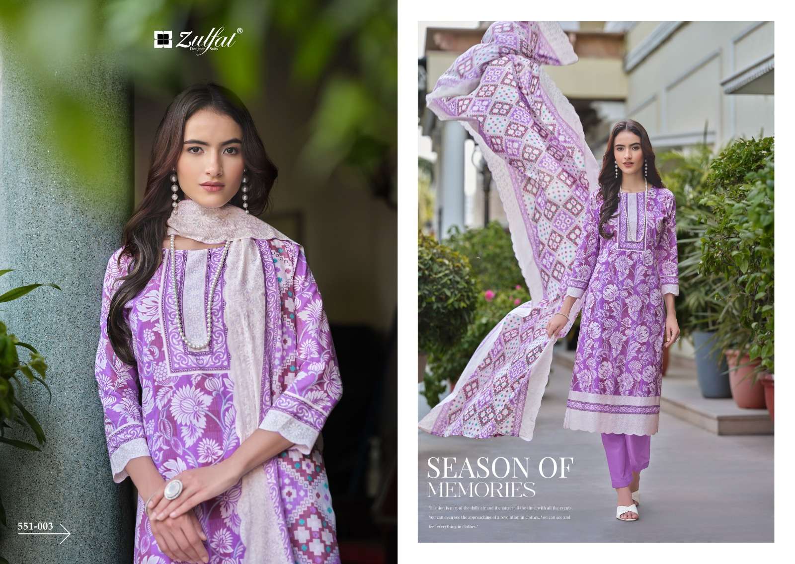 ZULFAT DESIGNER SUITS FARHANA VOL 7 