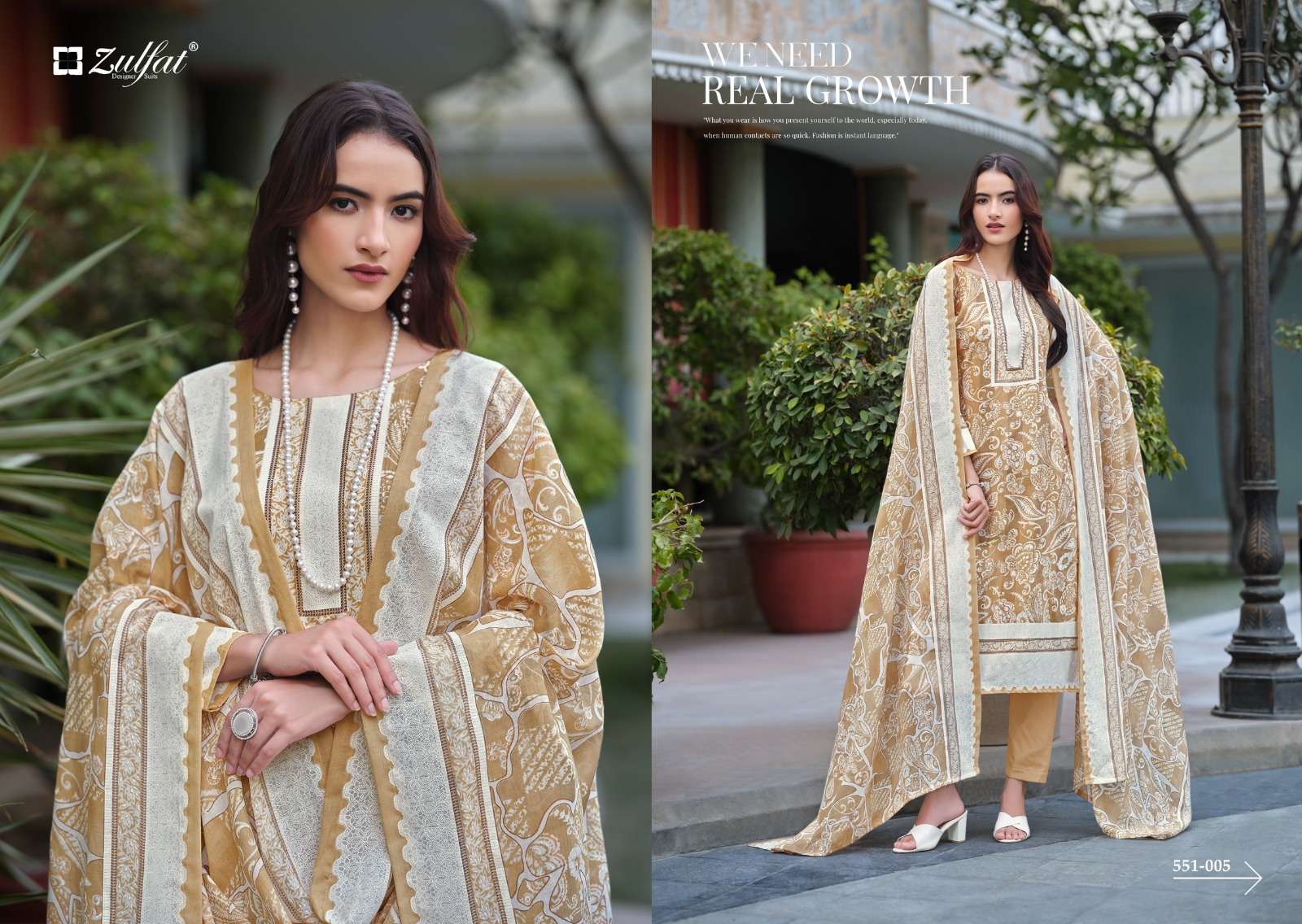 ZULFAT DESIGNER SUITS FARHANA VOL 7 