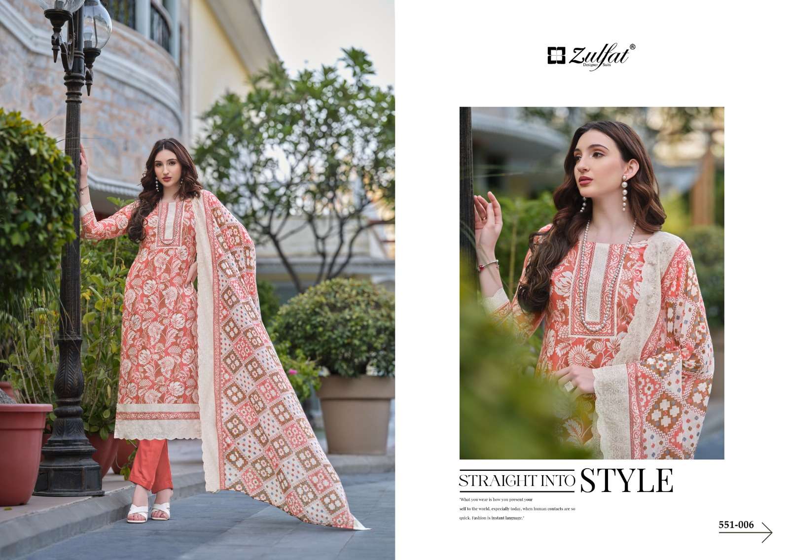 ZULFAT DESIGNER SUITS FARHANA VOL 7 