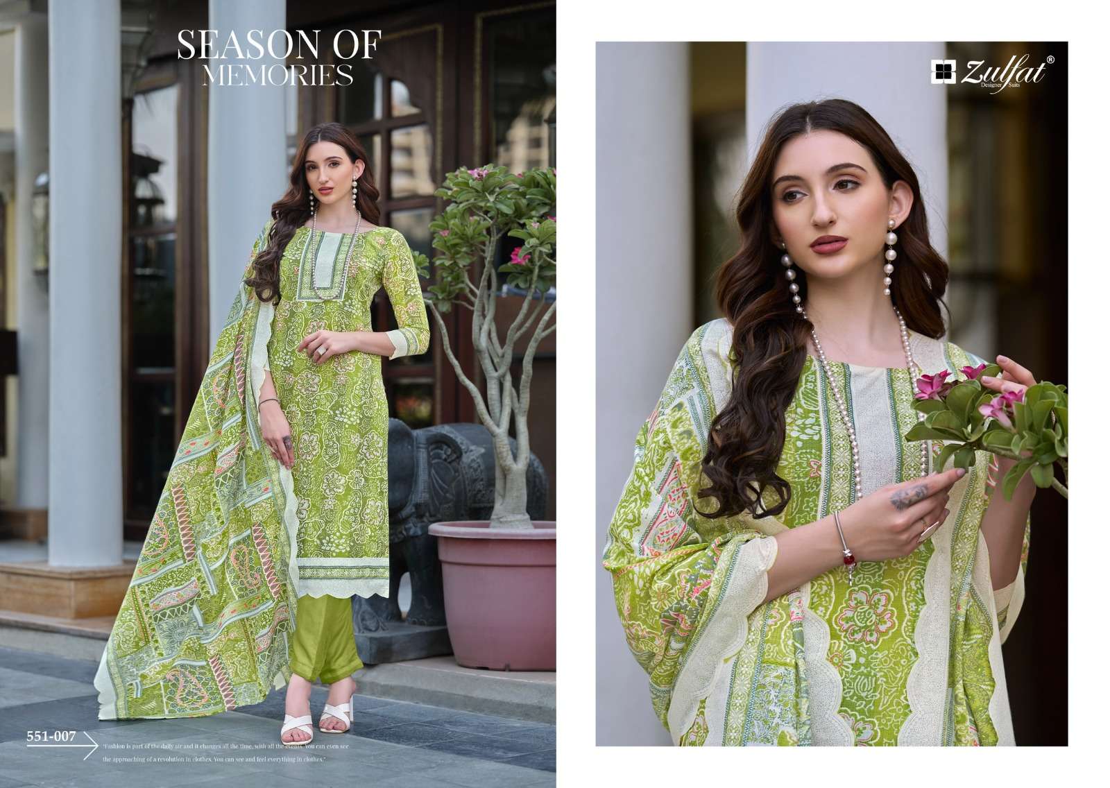 ZULFAT DESIGNER SUITS FARHANA VOL 7 
