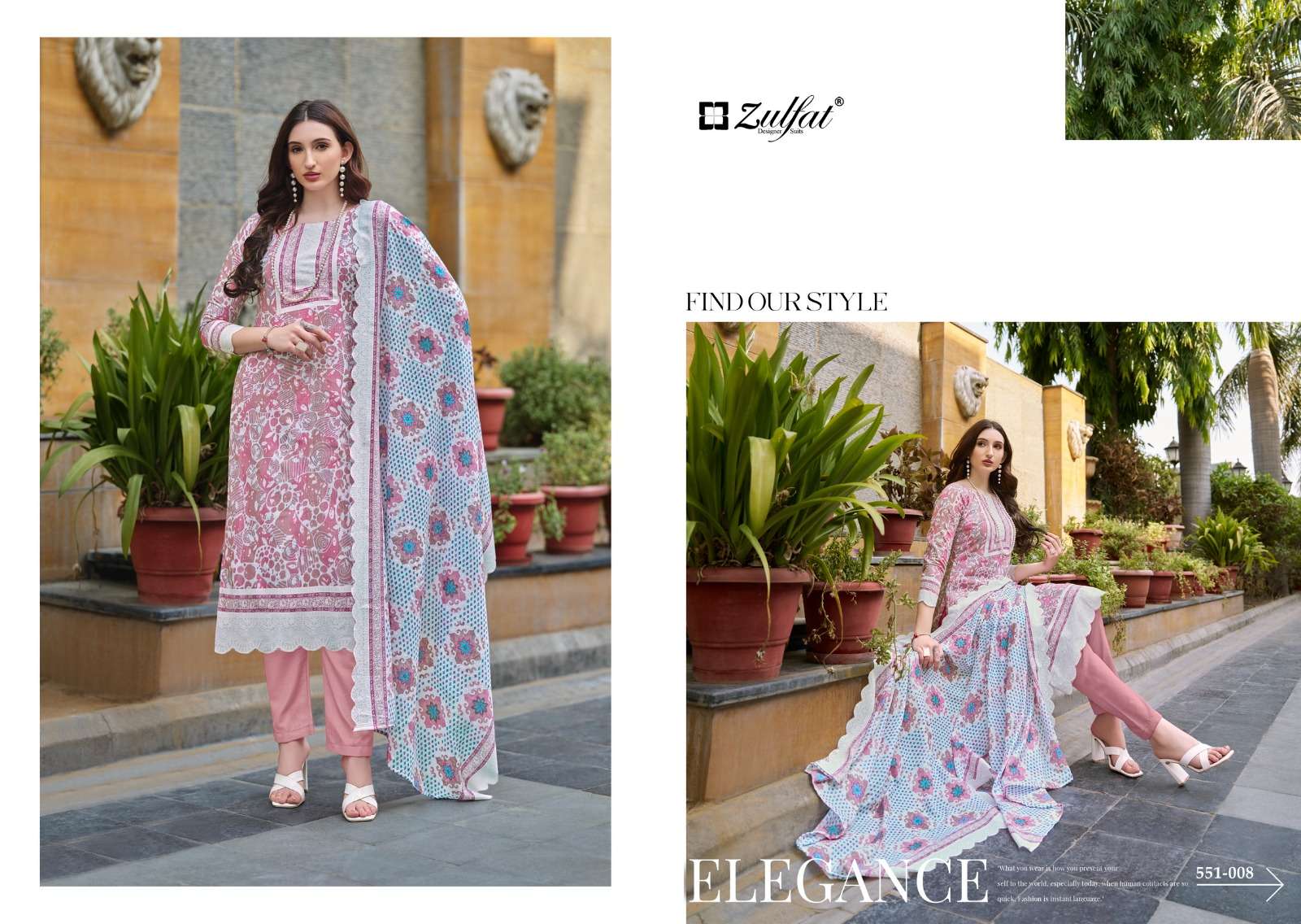ZULFAT DESIGNER SUITS FARHANA VOL 7 