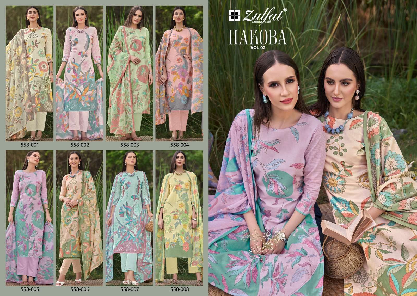 ZULFAT DESIGNER SUITS HAKOBA  VOL 2 