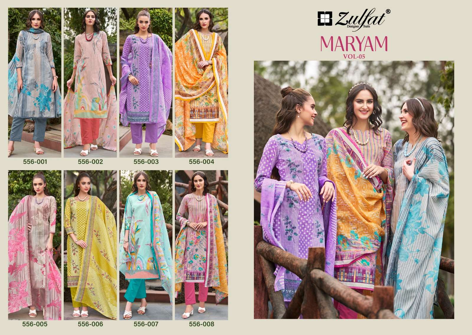 ZULFAT DESIGNER SUITS MARYAM VOL 5