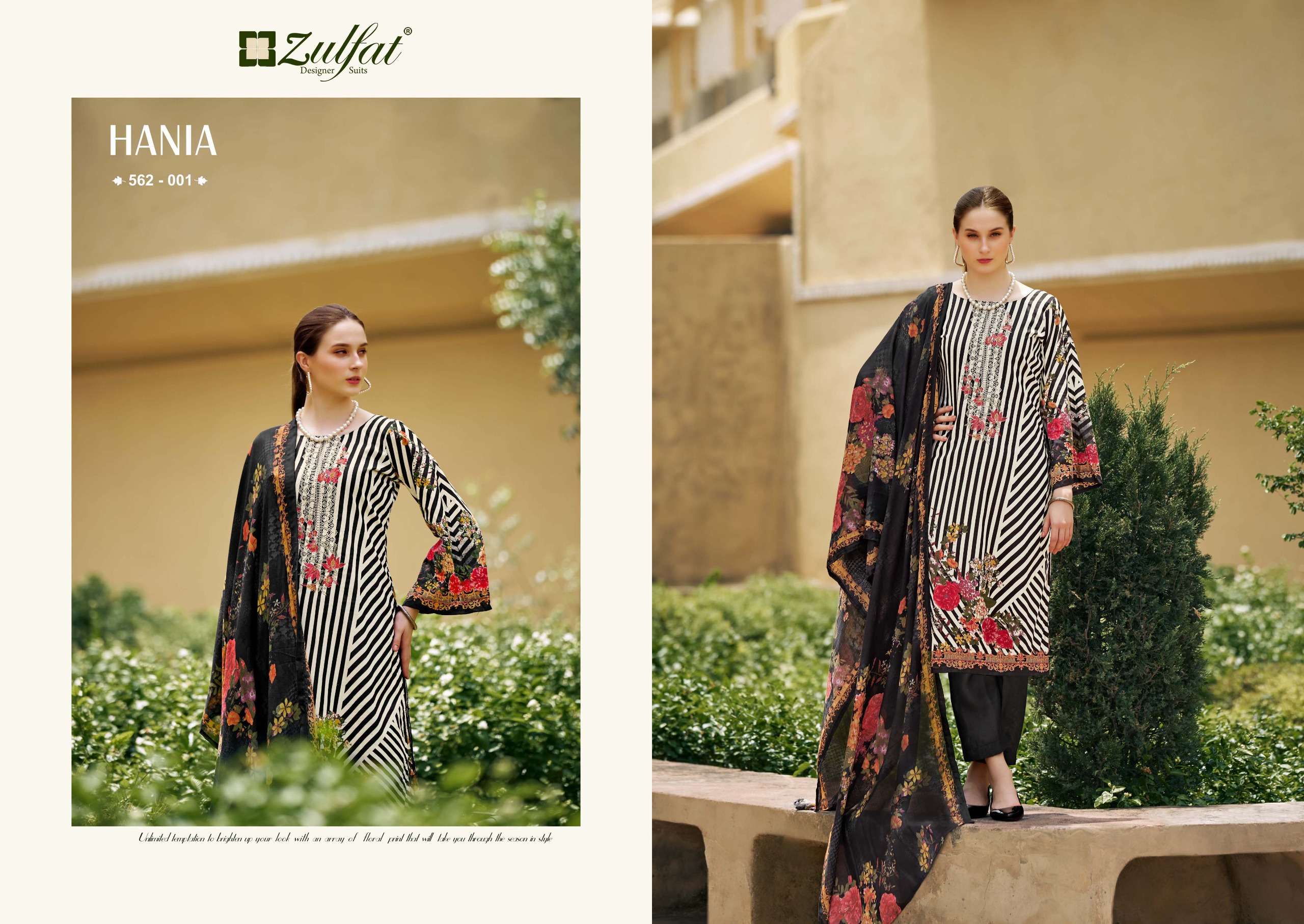 ZULFAT DESIGNER SUITS HANIA 