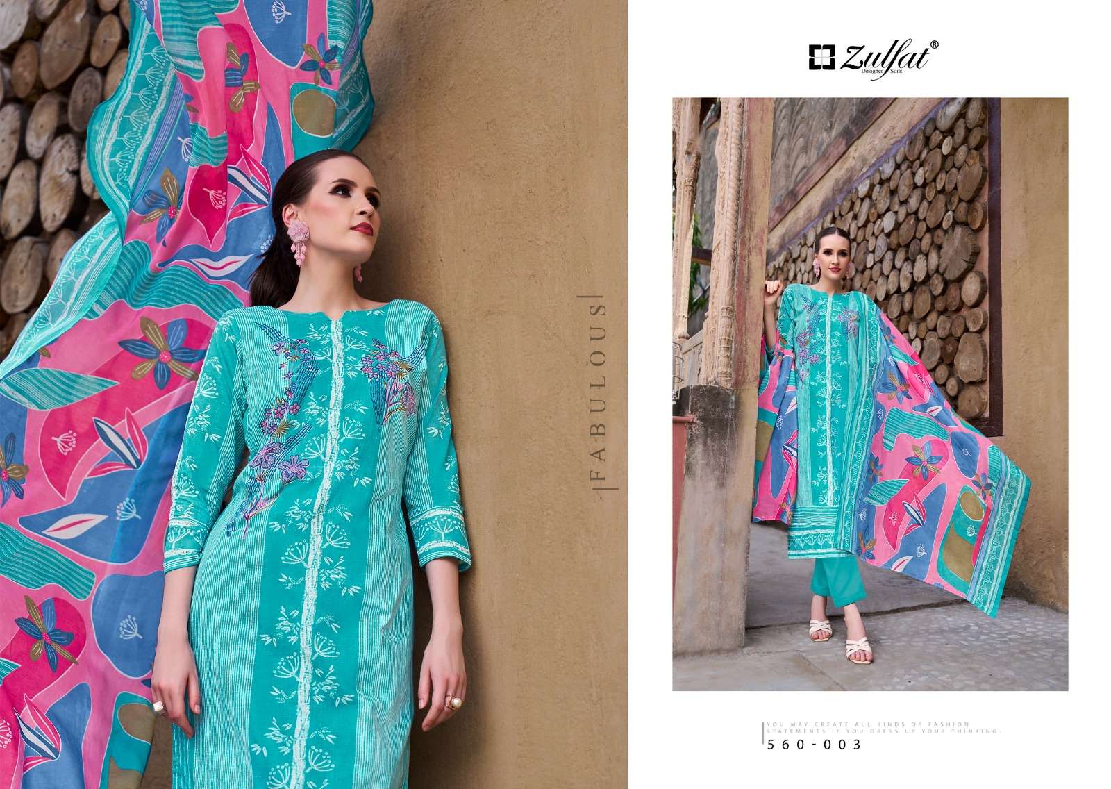 ZULFAT DESIGNER SUITS ZOHRA VOL 3
