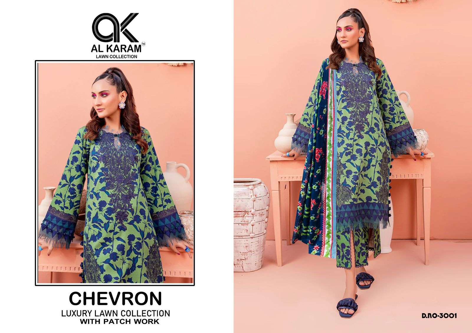 AL KARAM CHEVRON LUXURY LAWN COLLECITON VOL 3