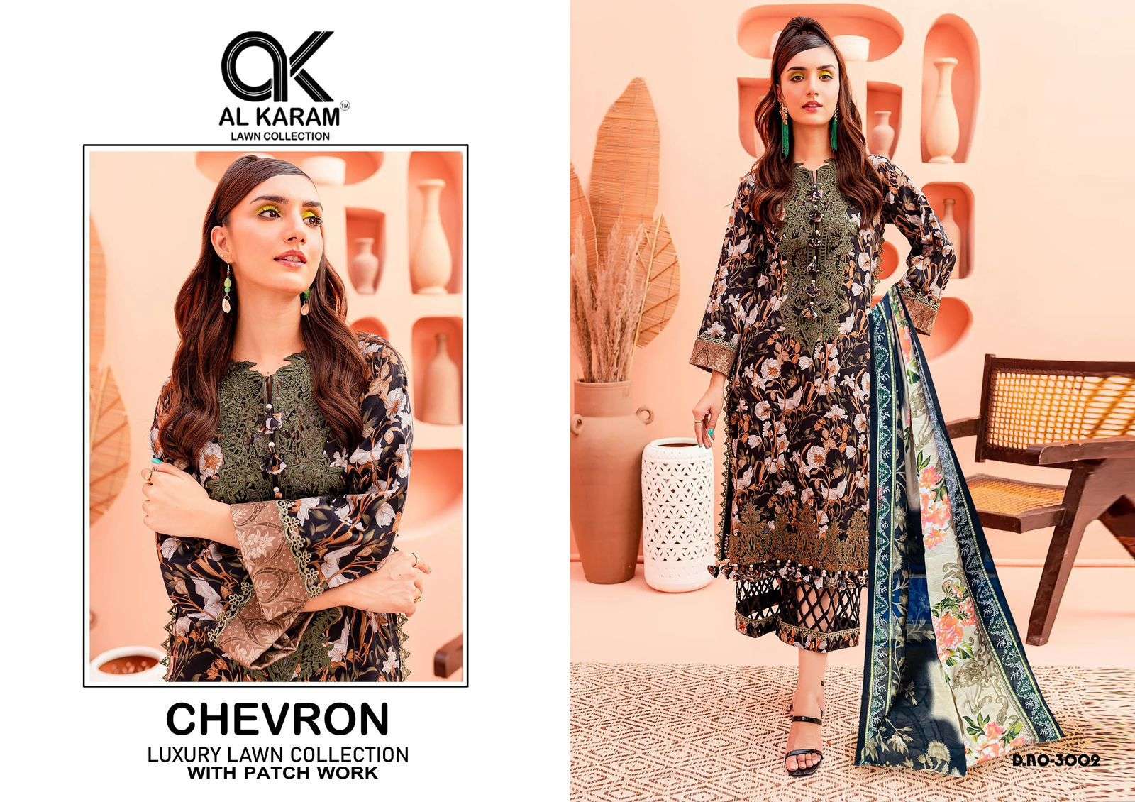 AL KARAM CHEVRON LUXURY LAWN COLLECITON VOL 3
