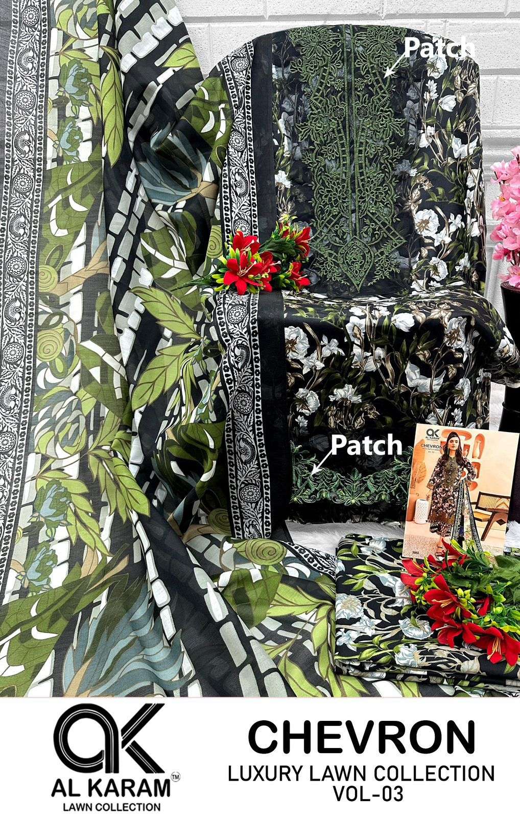 AL KARAM CHEVRON LUXURY LAWN COLLECITON VOL 3