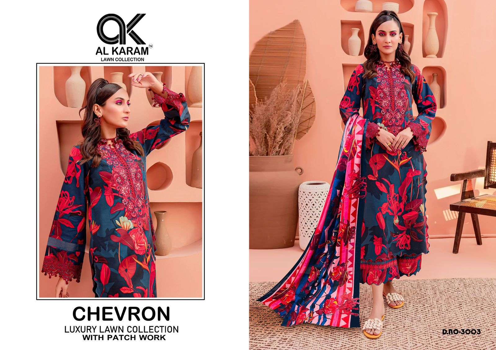 AL KARAM CHEVRON LUXURY LAWN COLLECITON VOL 3