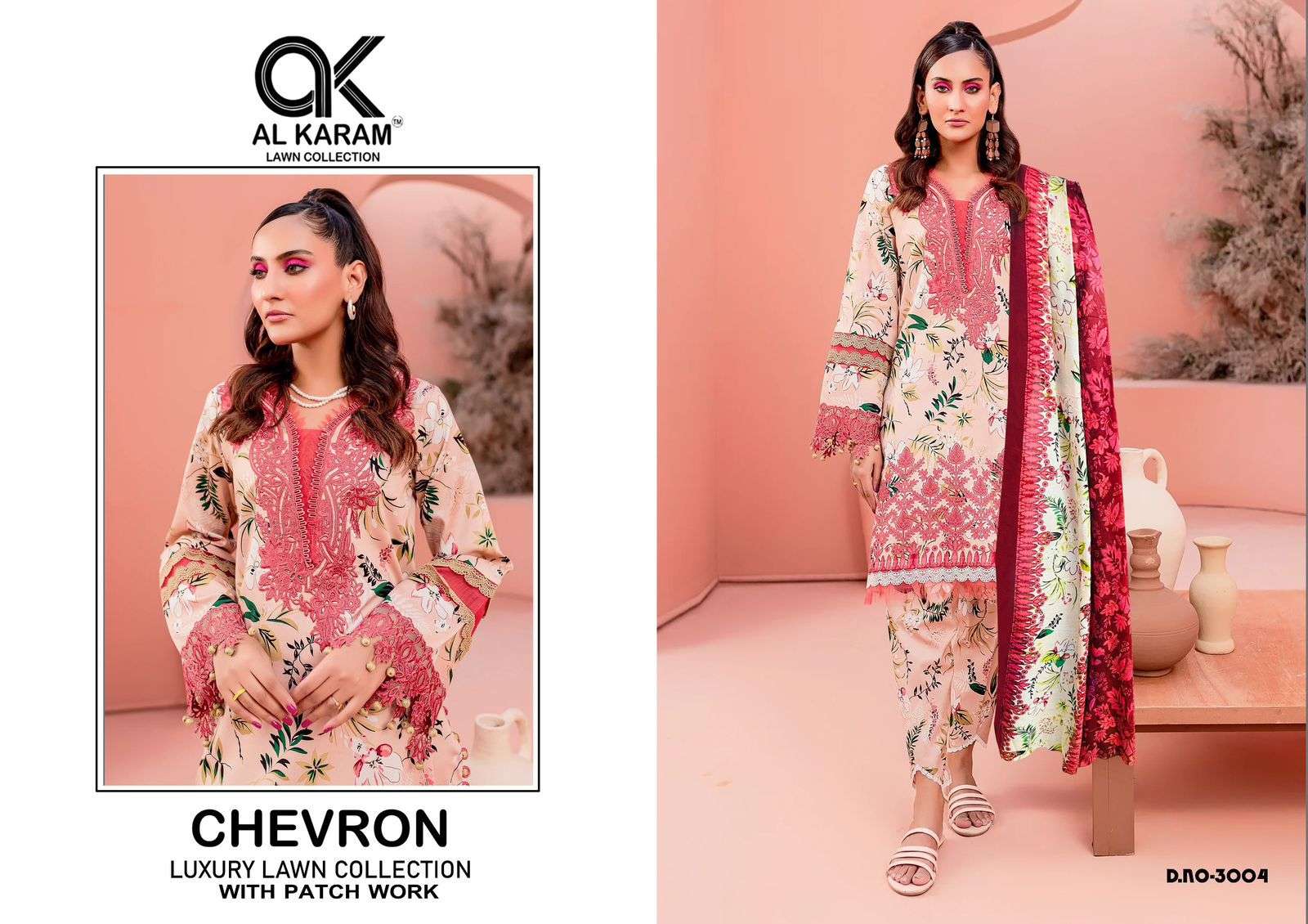 AL KARAM CHEVRON LUXURY LAWN COLLECITON VOL 3