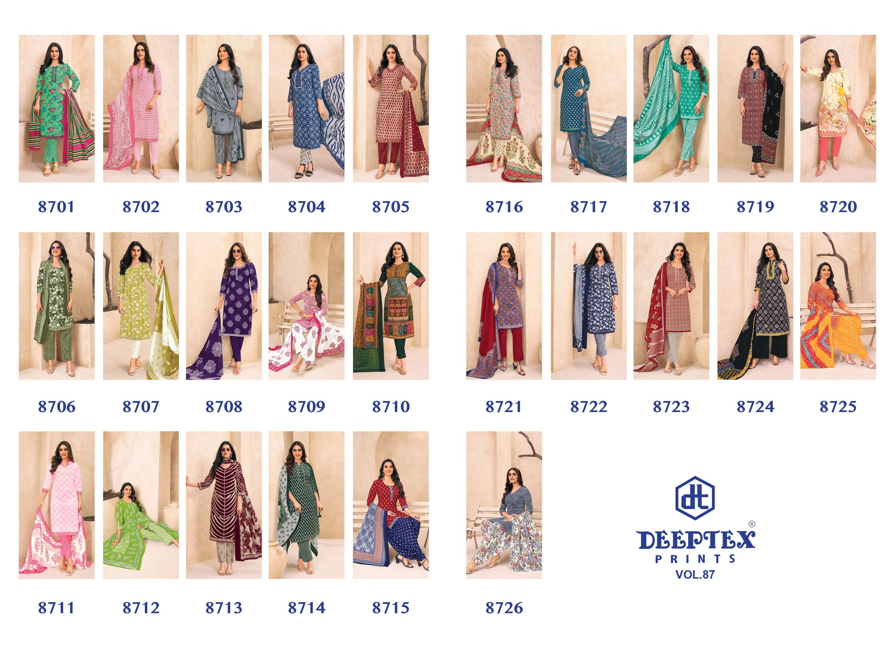 DEEPTEX PRINTS MISS INDIA VOL 87