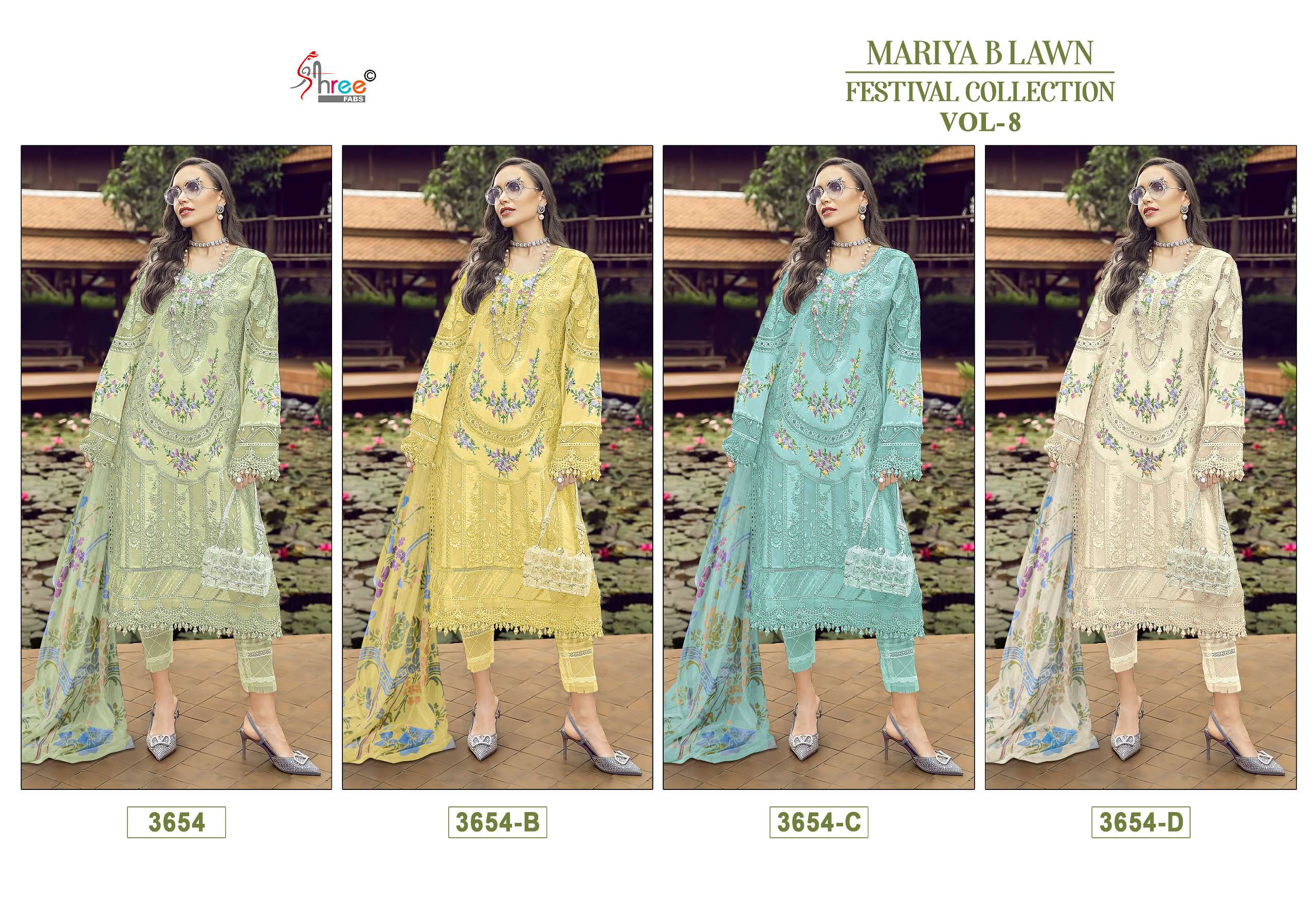 SHREE FABS MARIYA B LAWN FESTIVAL COLLECTION VOL 8