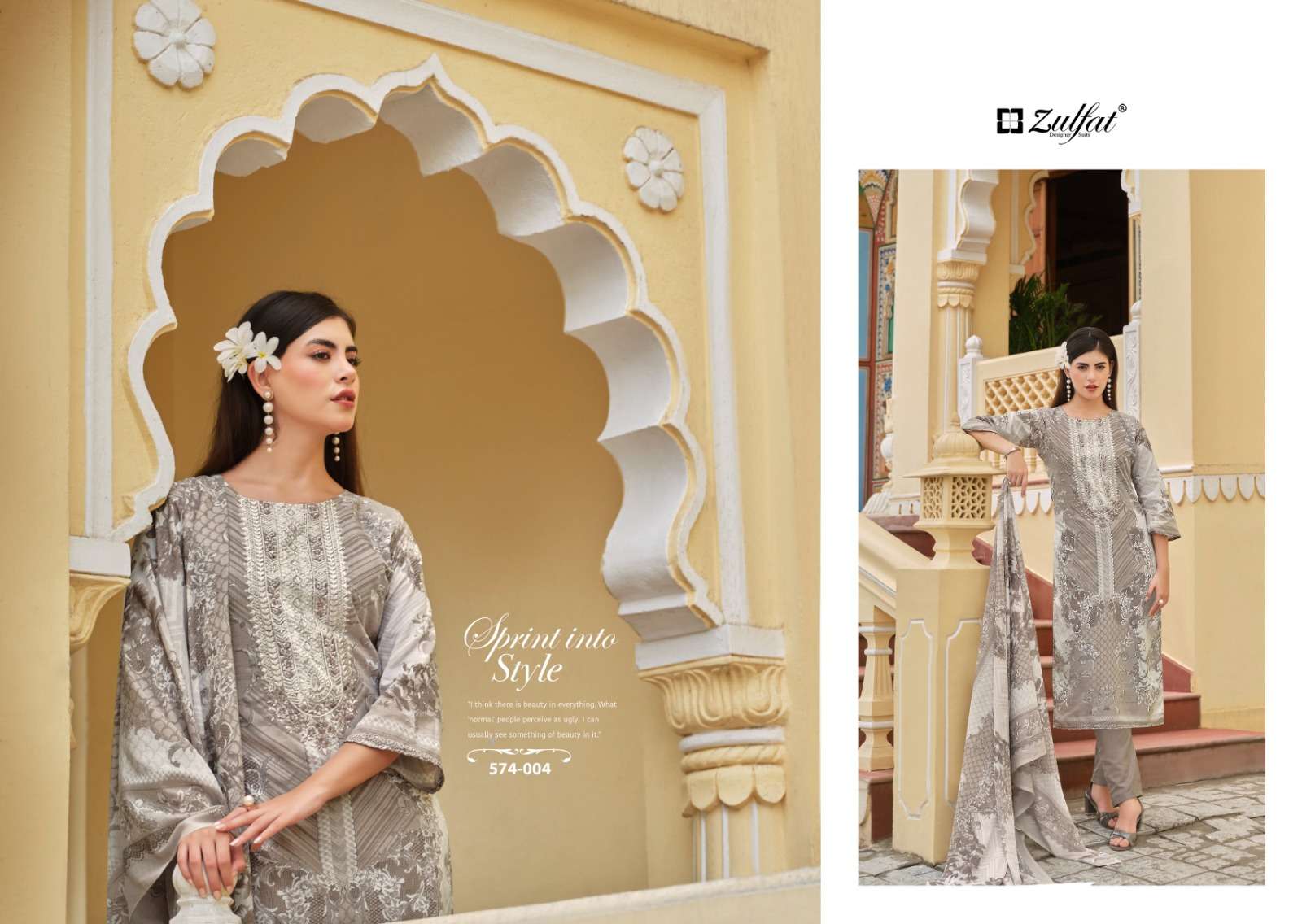 ZULFAT DESIGNER SUITS SHABAD 