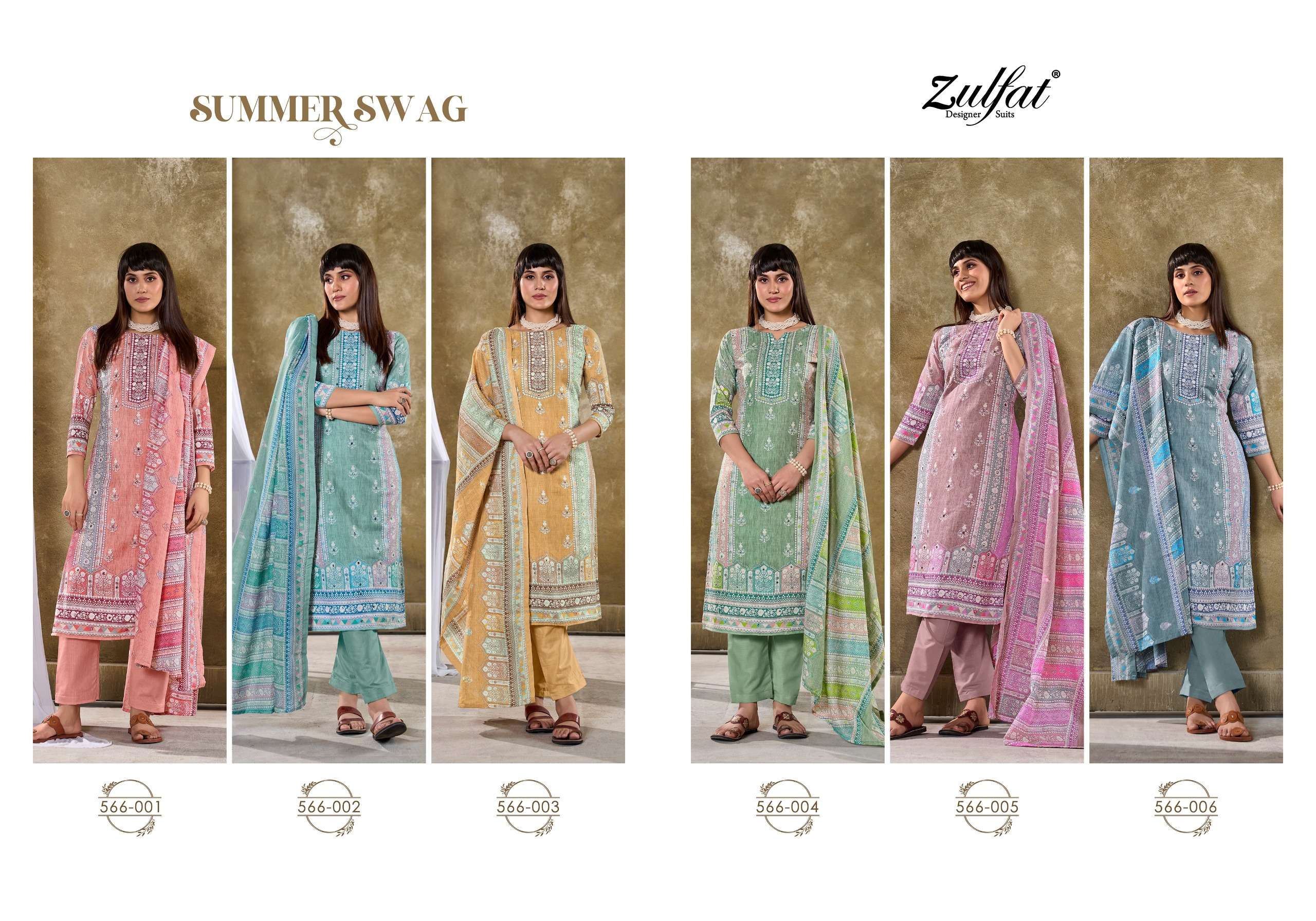 ZULFAT DESIGNER SUITS SUMMER SWAG