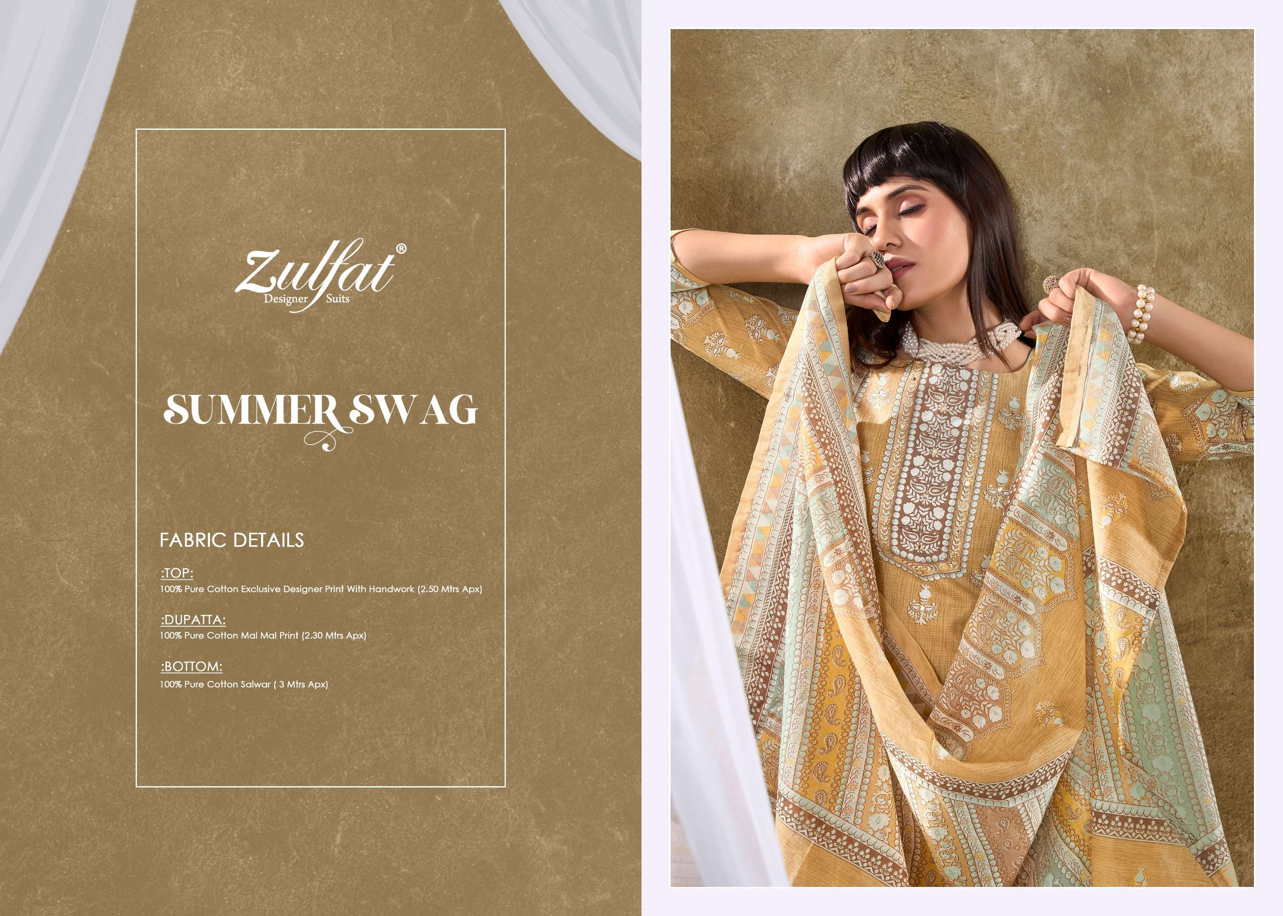 ZULFAT DESIGNER SUITS SUMMER SWAG