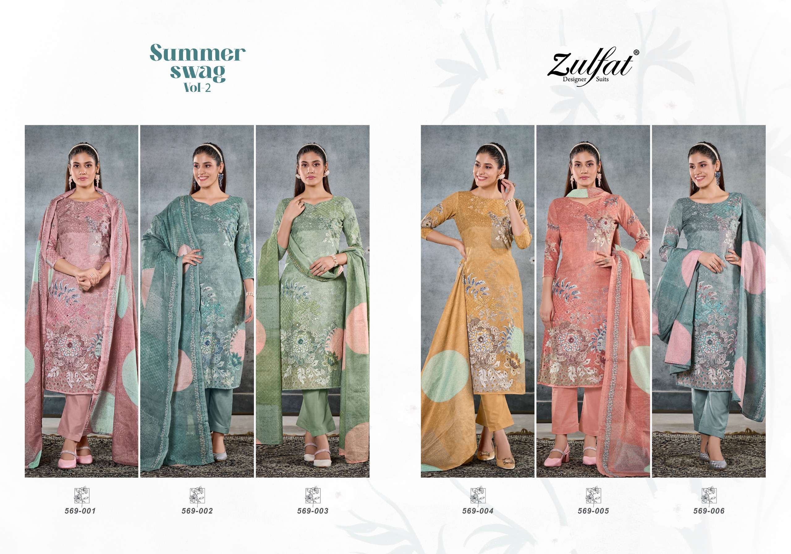 ZULFAT DESIGNER SUITS SUMMER SWAG VOL 2