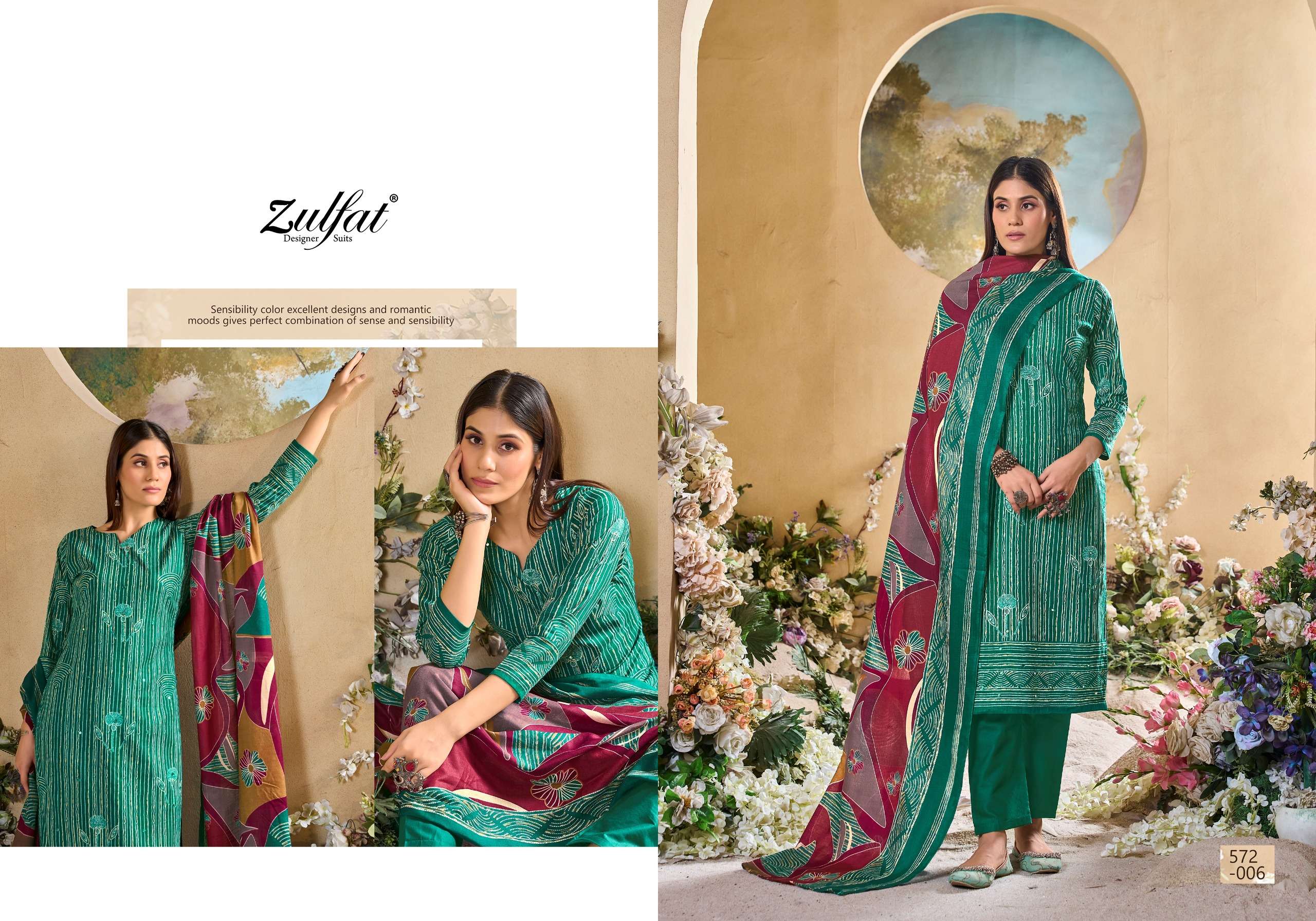 ZULFAT DESIGNER SUITS TANIA VOL 5
