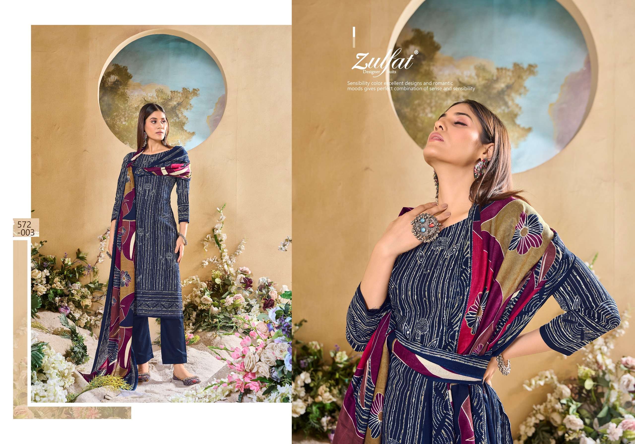ZULFAT DESIGNER SUITS TANIA VOL 5