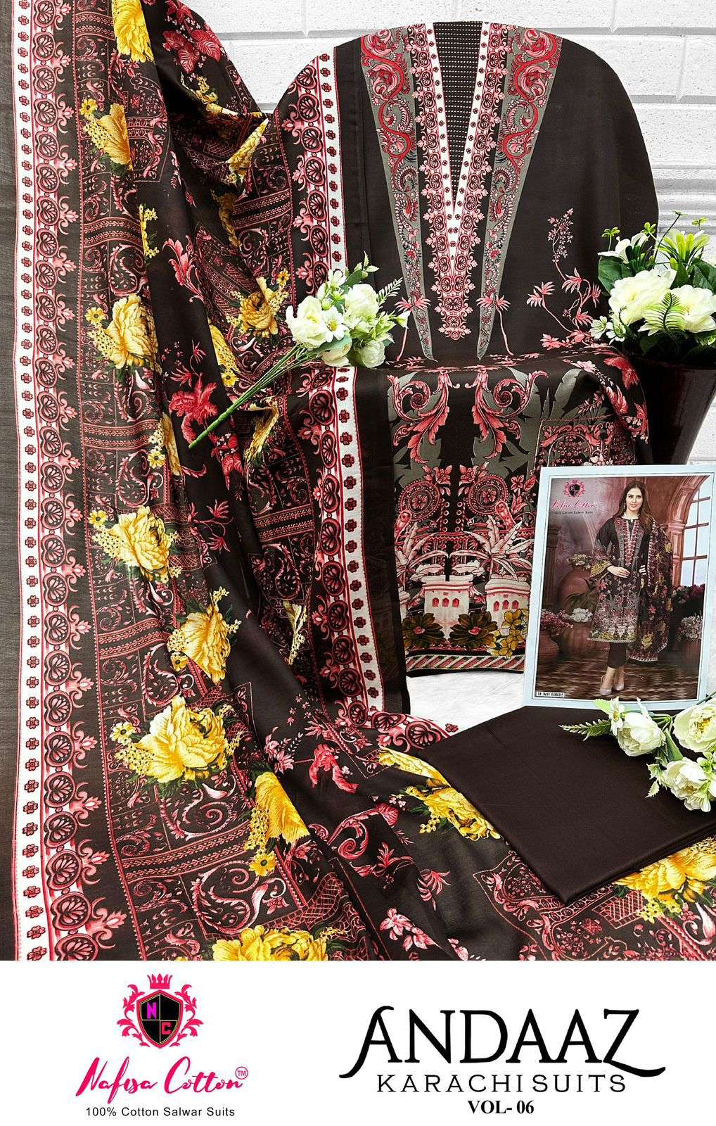 NAFISA COTTON ANDAAZ KARACHI SUITS VOL 6
