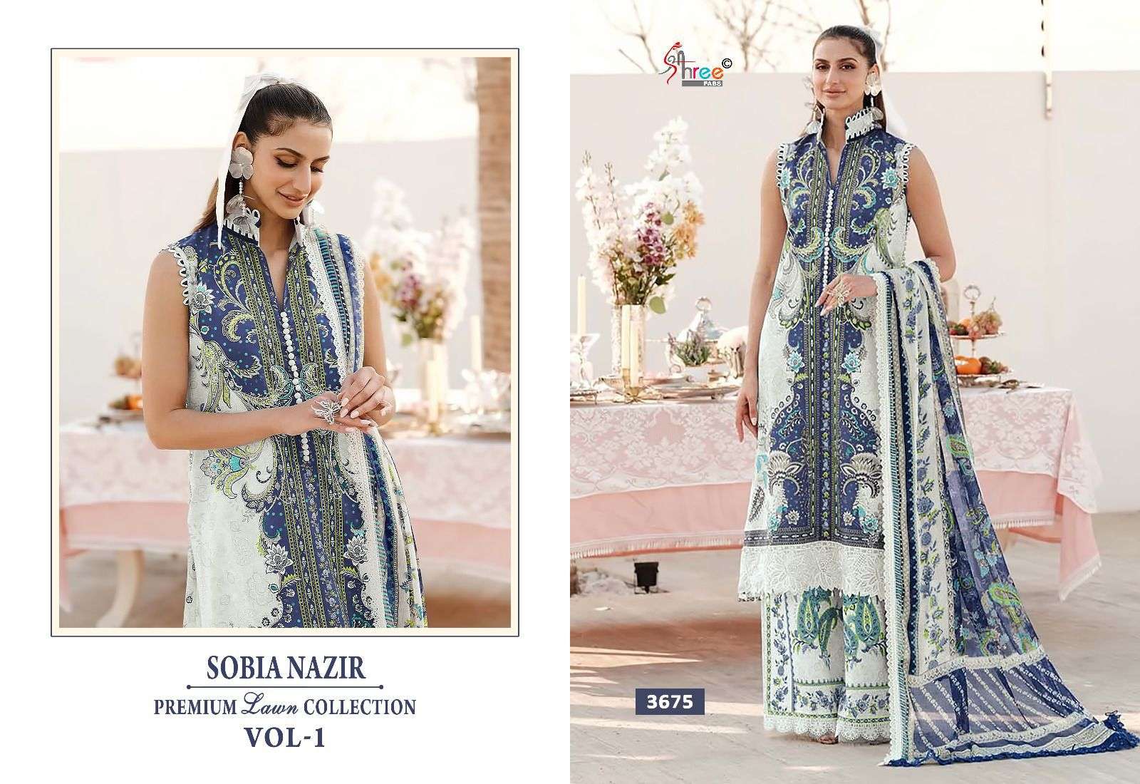 SHREE FABS SOBIA NAZIR PREMIUM LAWN COLLETION VOL 1