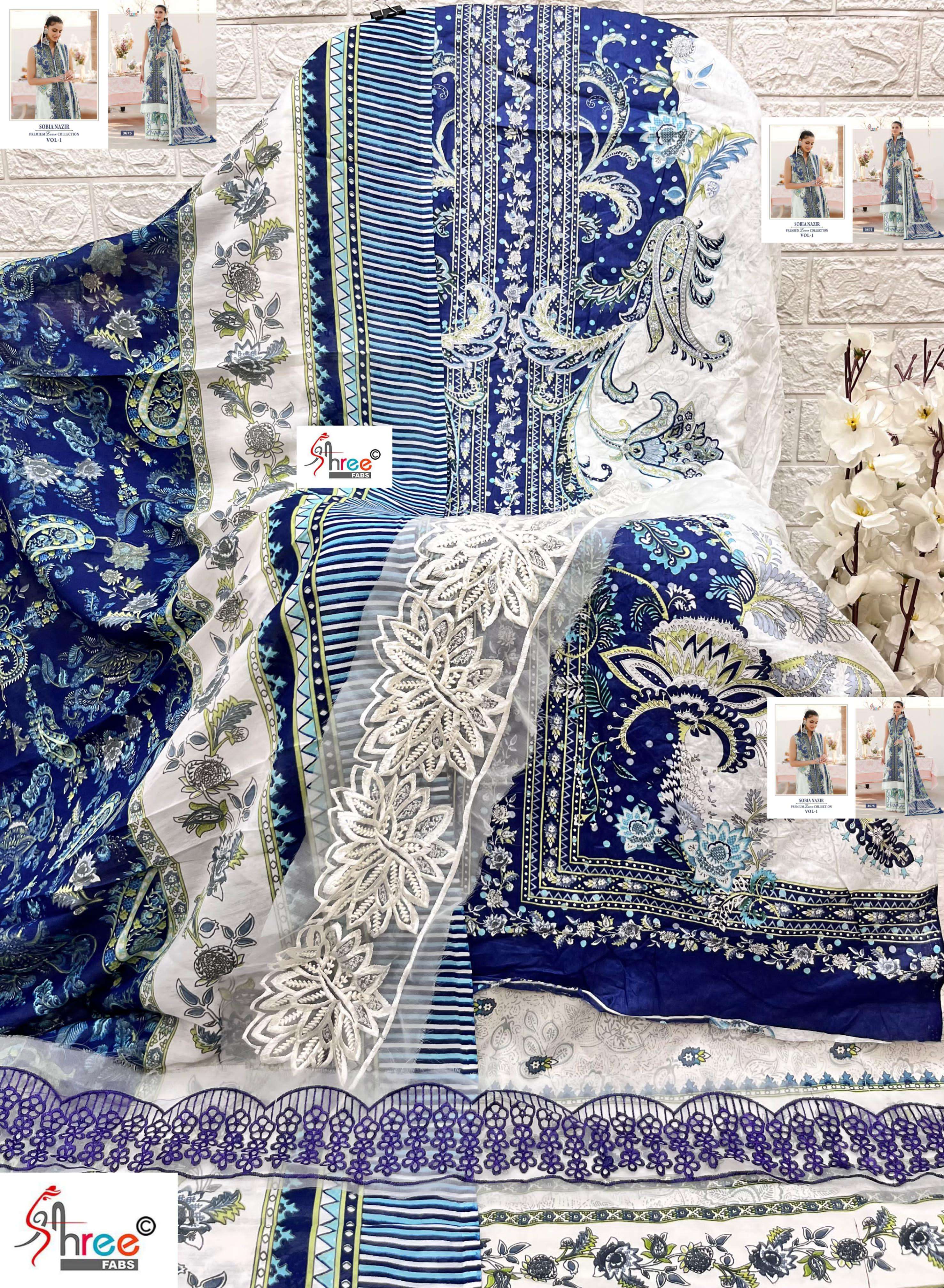 SHREE FABS SOBIA NAZIR PREMIUM LAWN COLLETION VOL 1