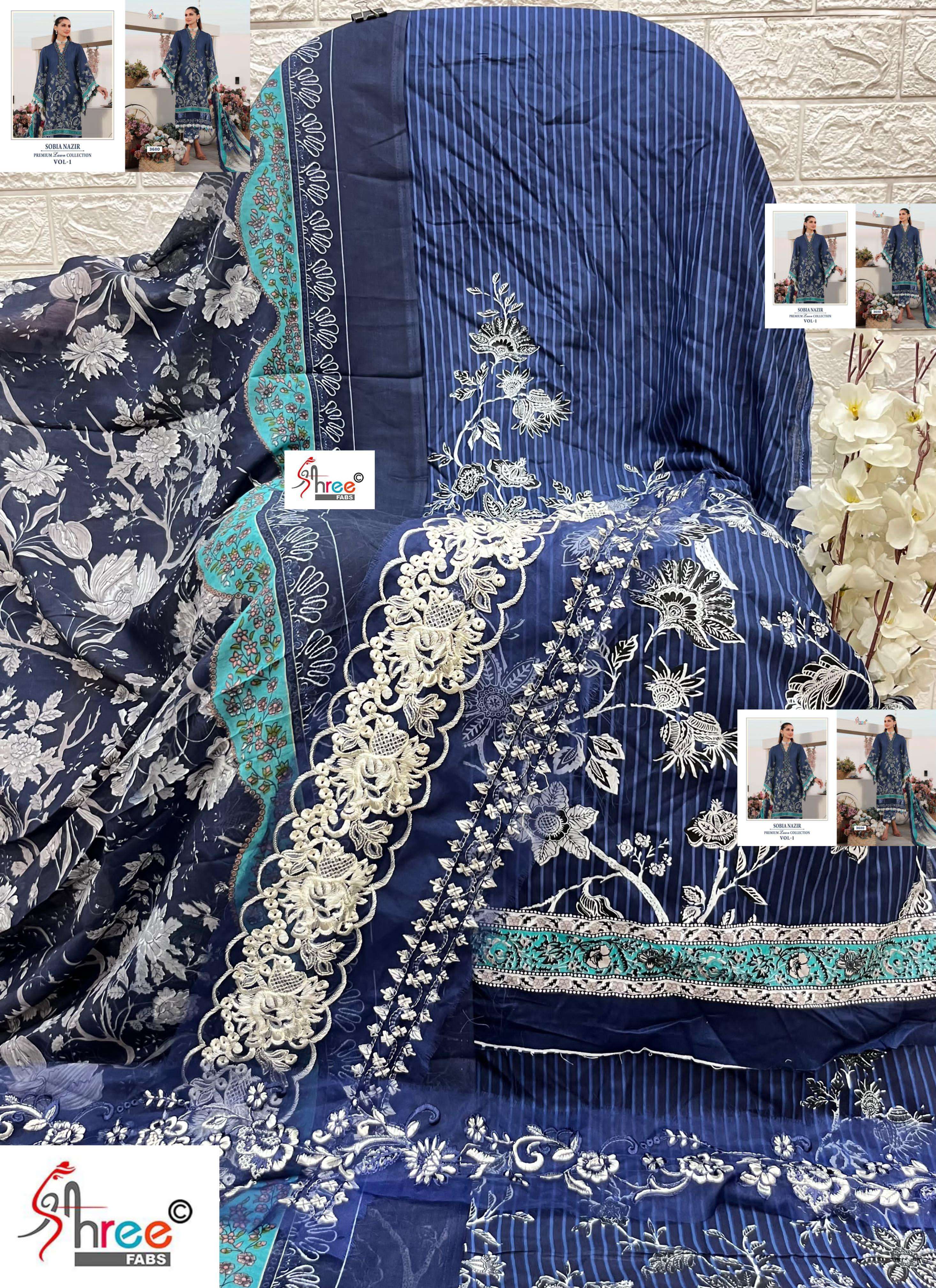 SHREE FABS SOBIA NAZIR PREMIUM LAWN COLLETION VOL 1