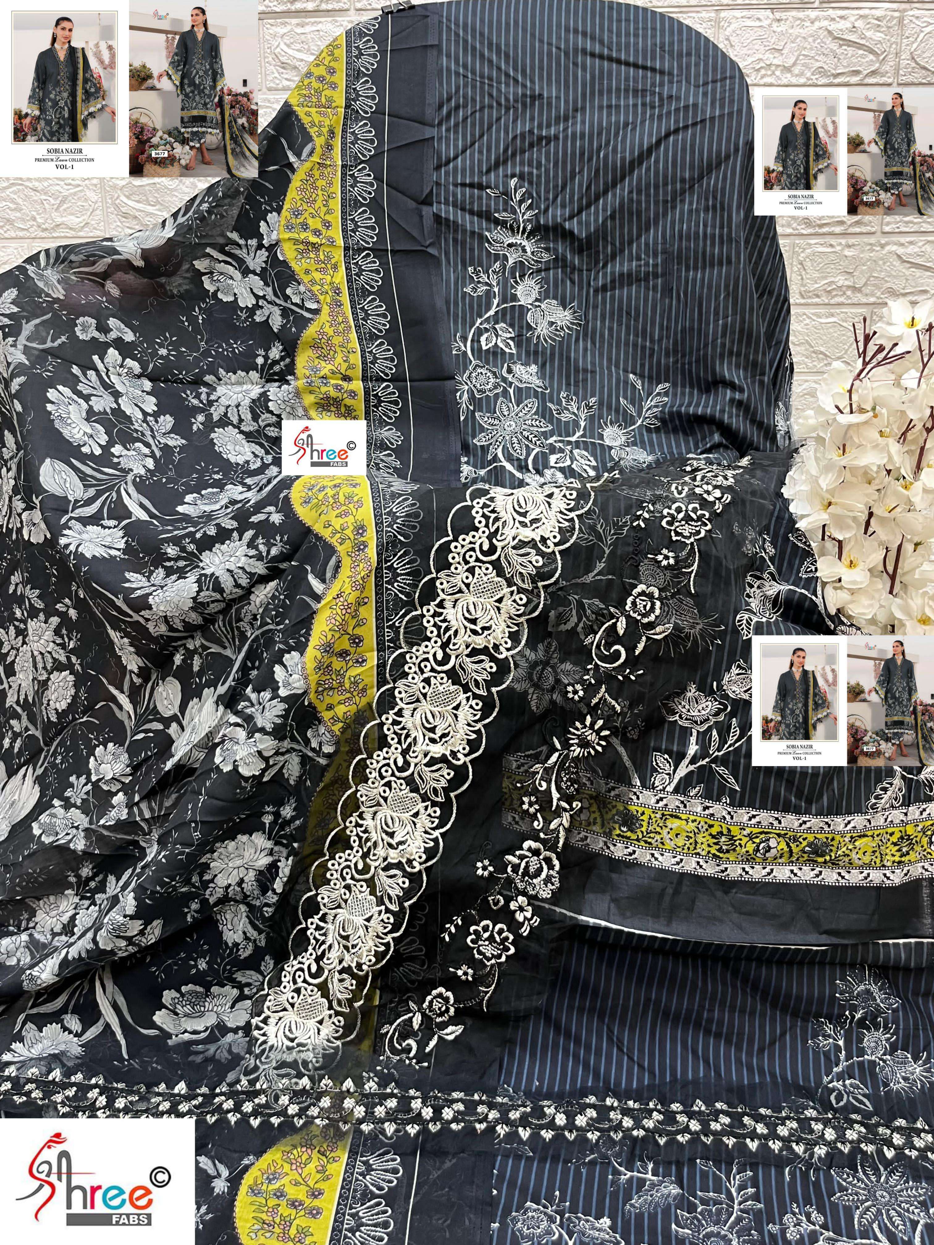 SHREE FABS SOBIA NAZIR PREMIUM LAWN COLLETION VOL 1
