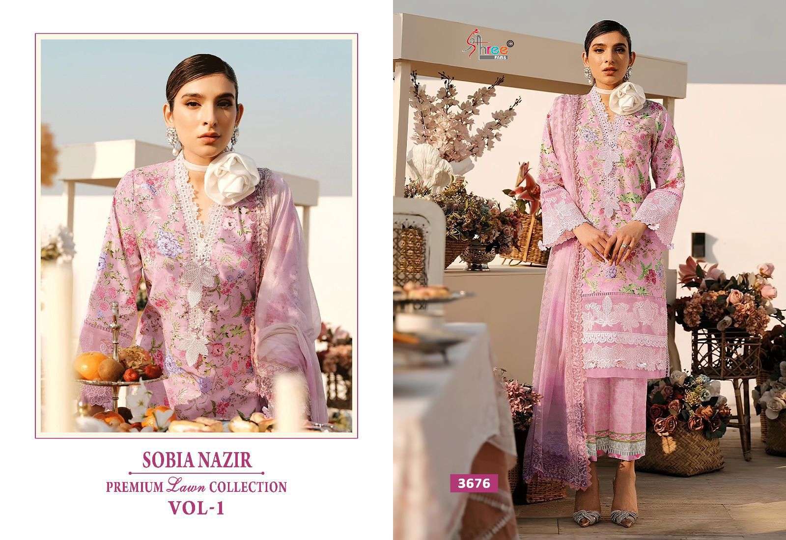 SHREE FABS SOBIA NAZIR PREMIUM LAWN COLLETION VOL 1