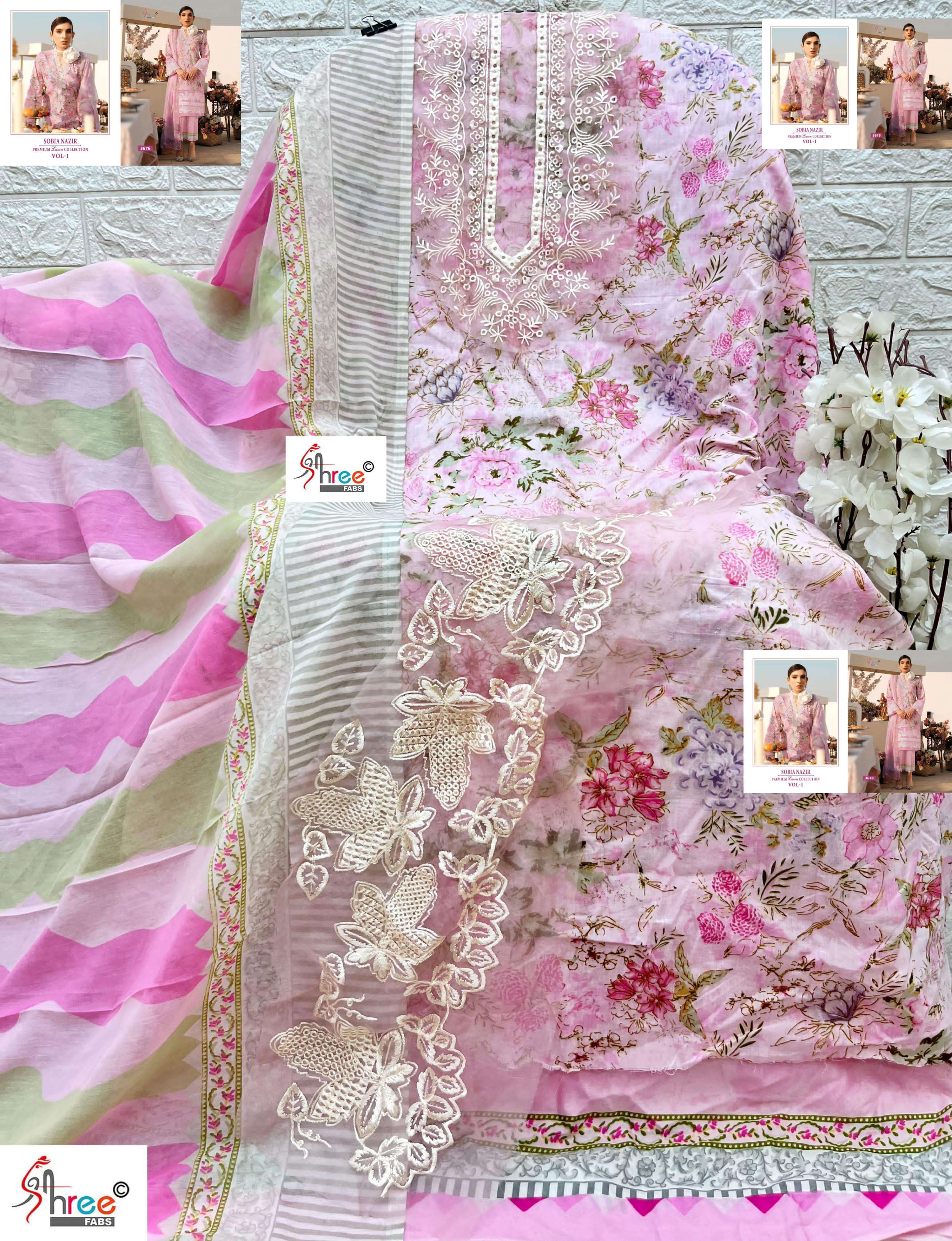SHREE FABS SOBIA NAZIR PREMIUM LAWN COLLETION VOL 1