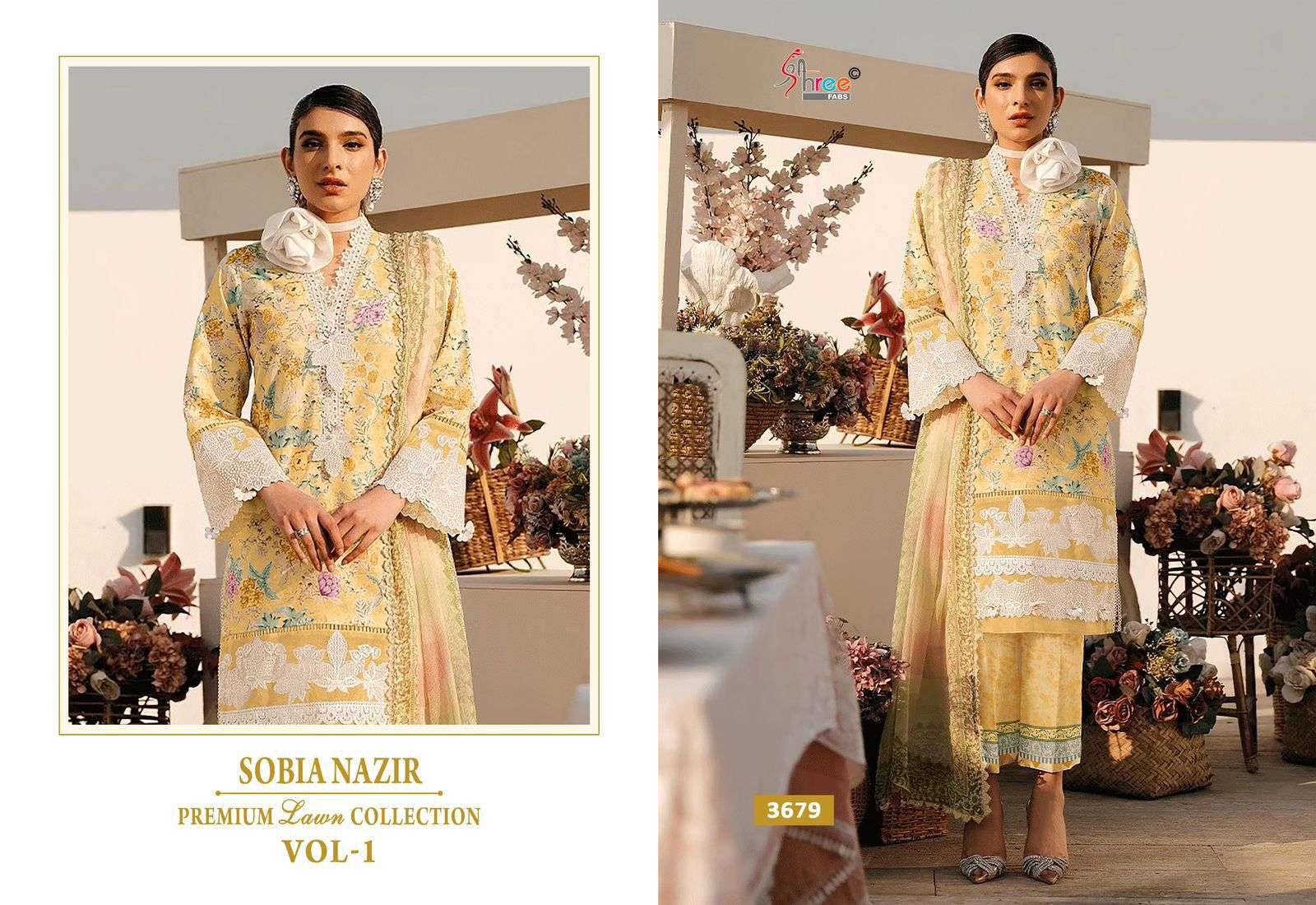 SHREE FABS SOBIA NAZIR PREMIUM LAWN COLLETION VOL 1