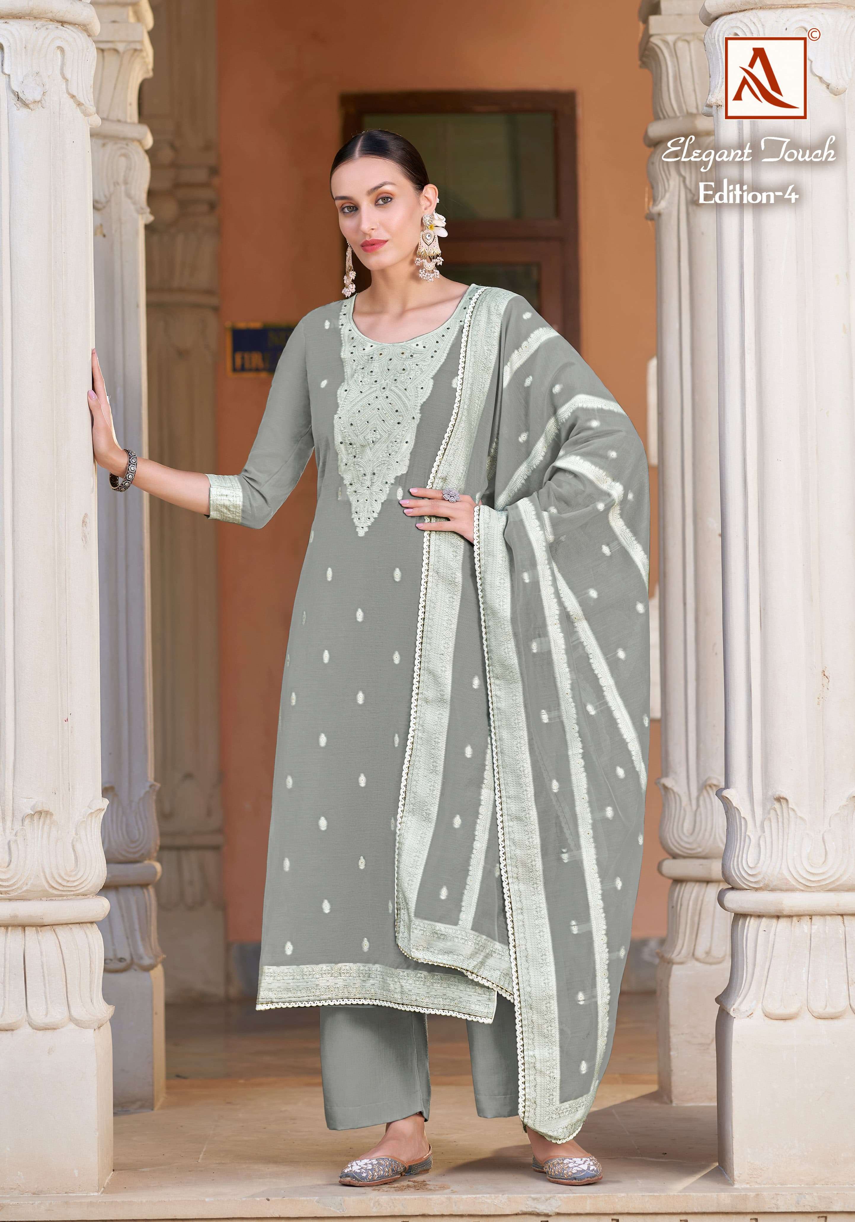 ALOK SUITS ELEGANT TOUCH VOL 4