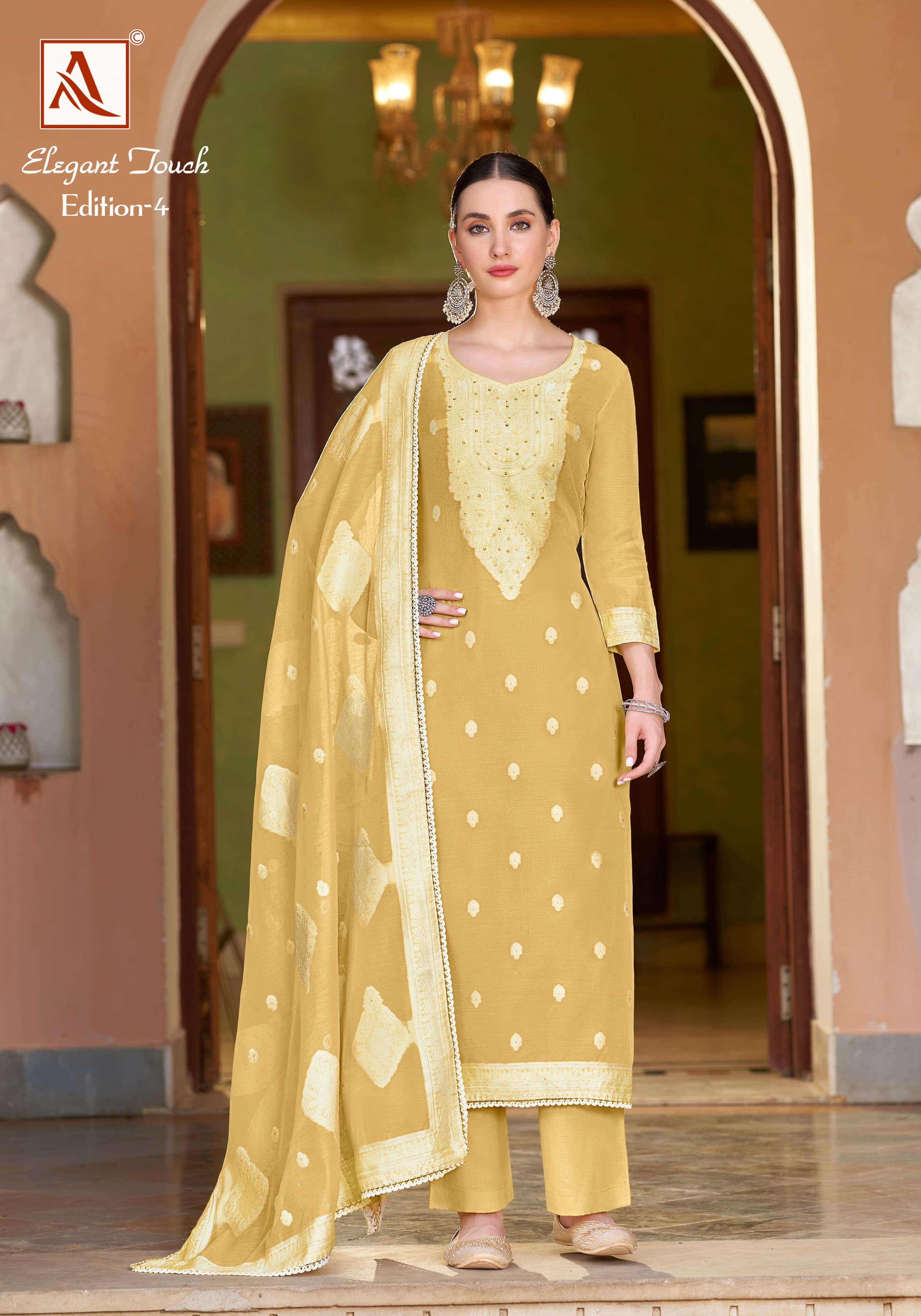 ALOK SUITS ELEGANT TOUCH VOL 4