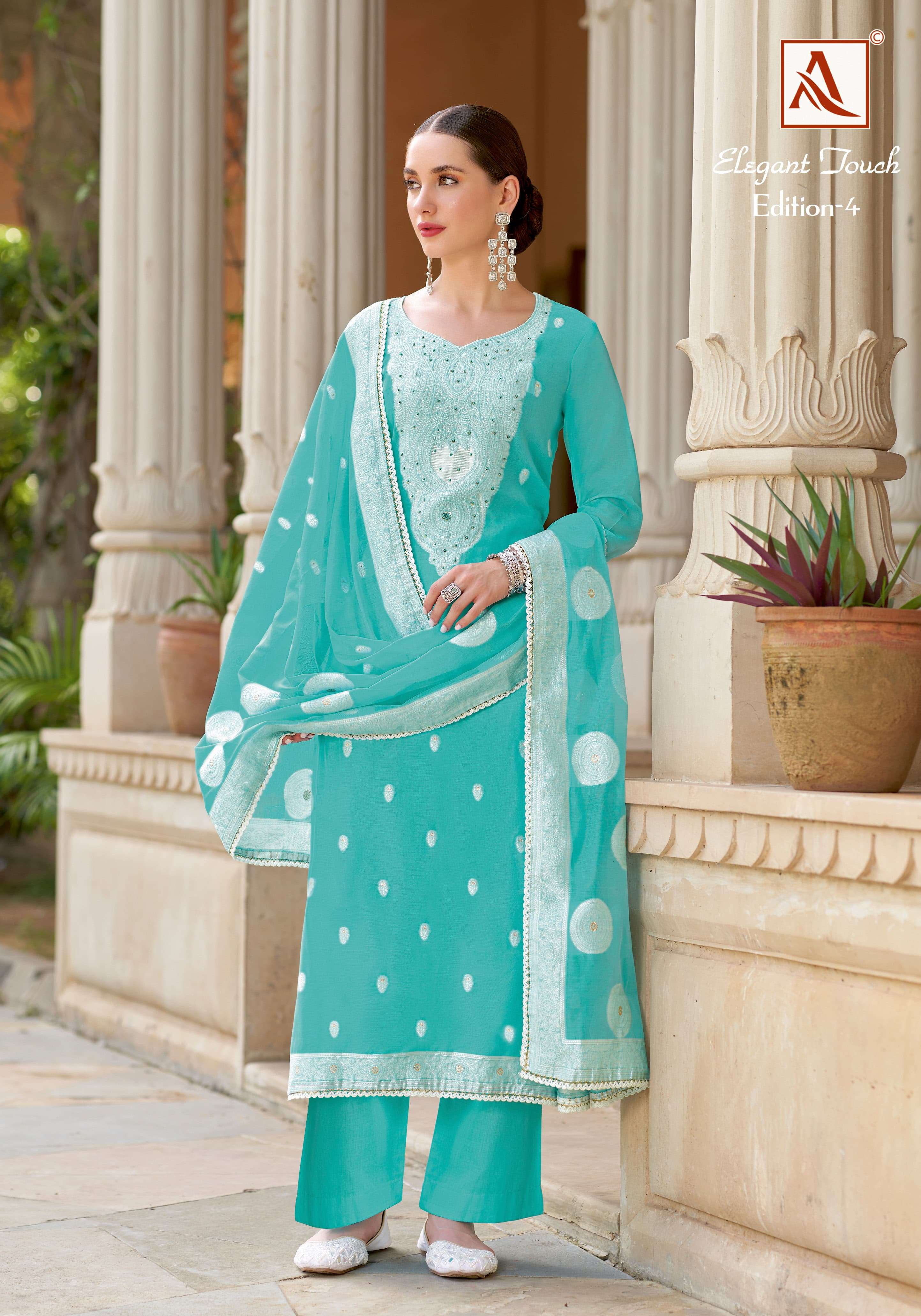 ALOK SUITS ELEGANT TOUCH VOL 4