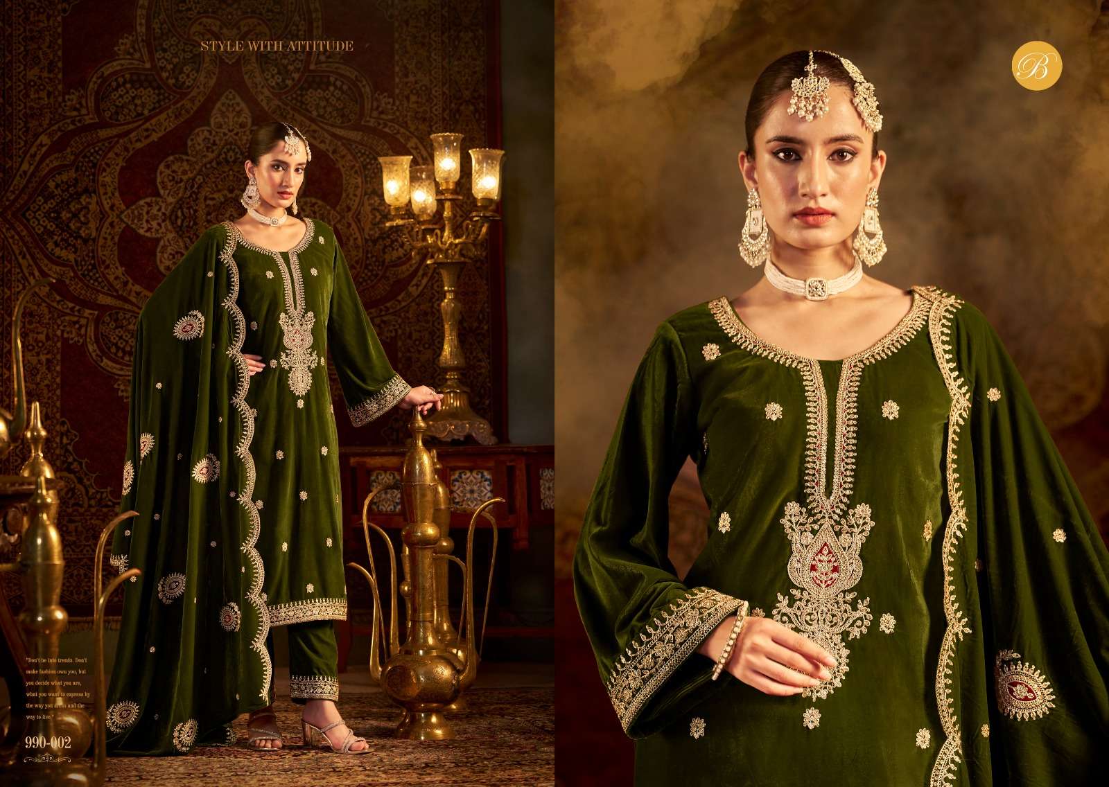BELLIZA DESIGNER STUDIO VELVET ISHQ