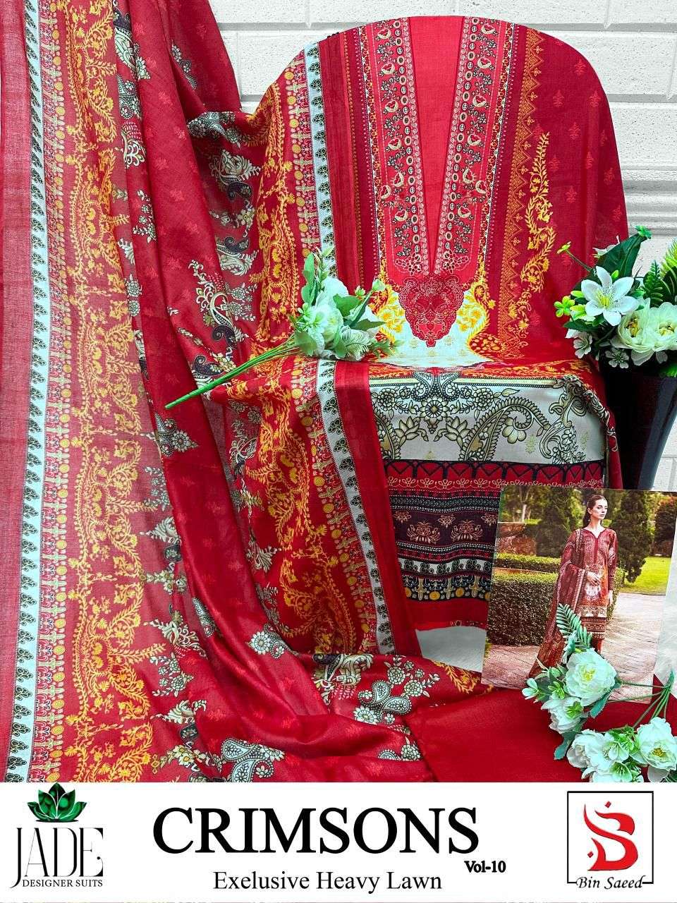 JADE CRIMSON EXCLUSIVE HEAVY LAWN COLLECTION VOL 10