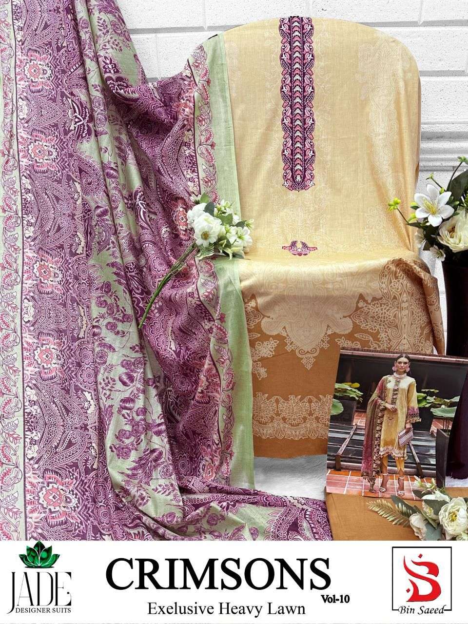 JADE CRIMSON EXCLUSIVE HEAVY LAWN COLLECTION VOL 10