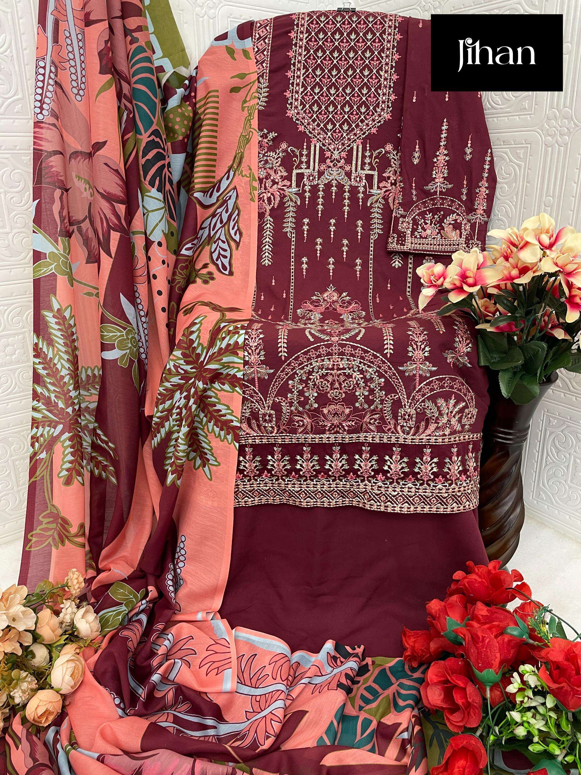 JIHAN RIWAYAT LUXURY LAWN COLLECTION VOL 2