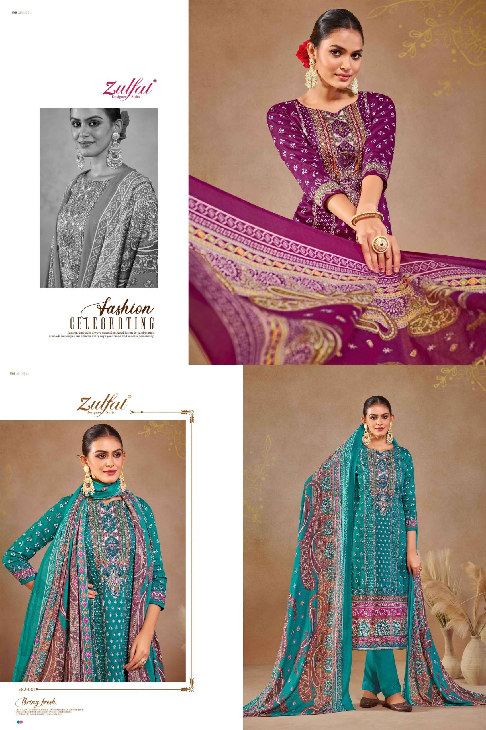 ZULFAT DESIGNER SUITS SAJNI