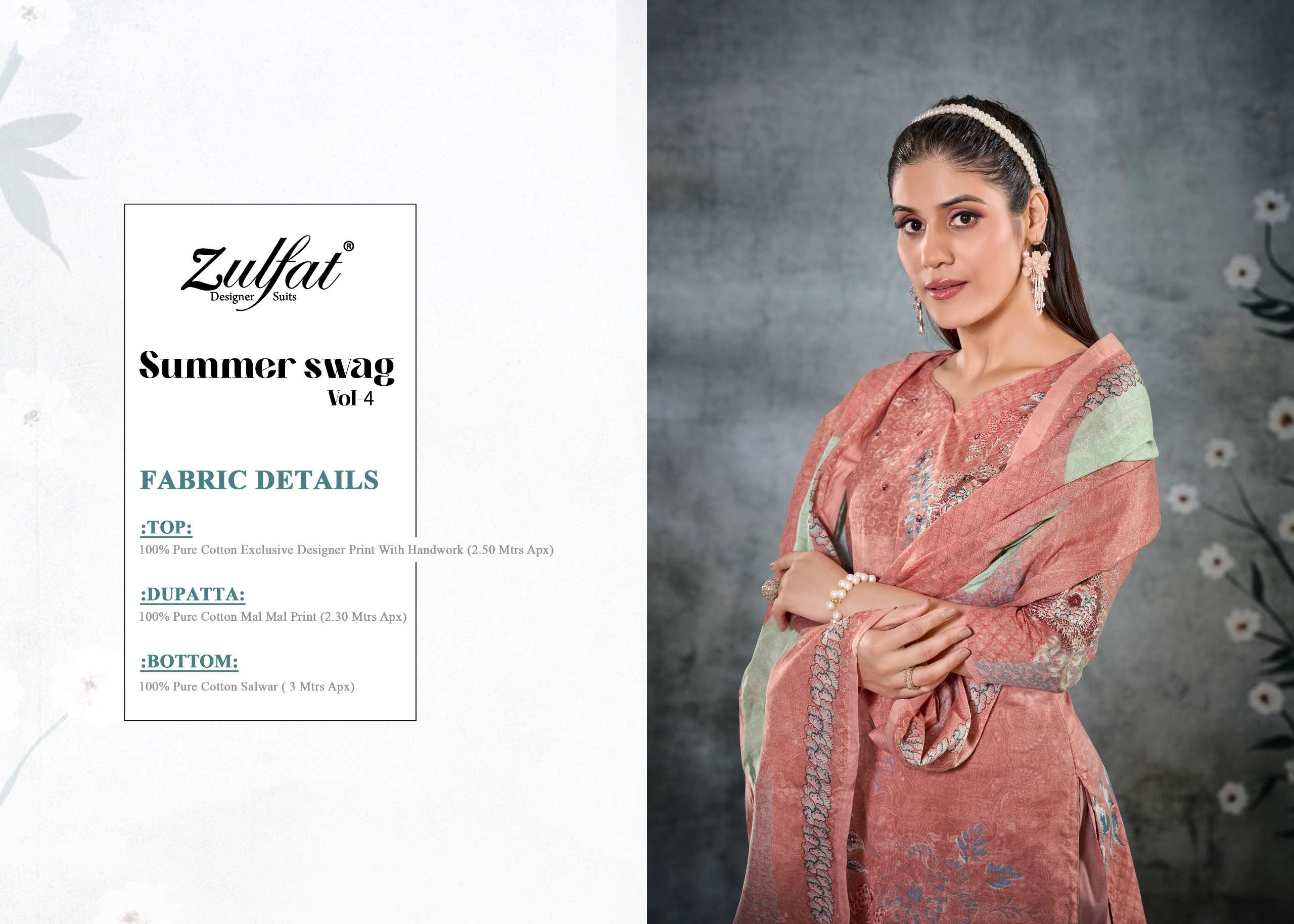 ZULFAT DESIGNER SUITS SUMMER SWAG VOL 4