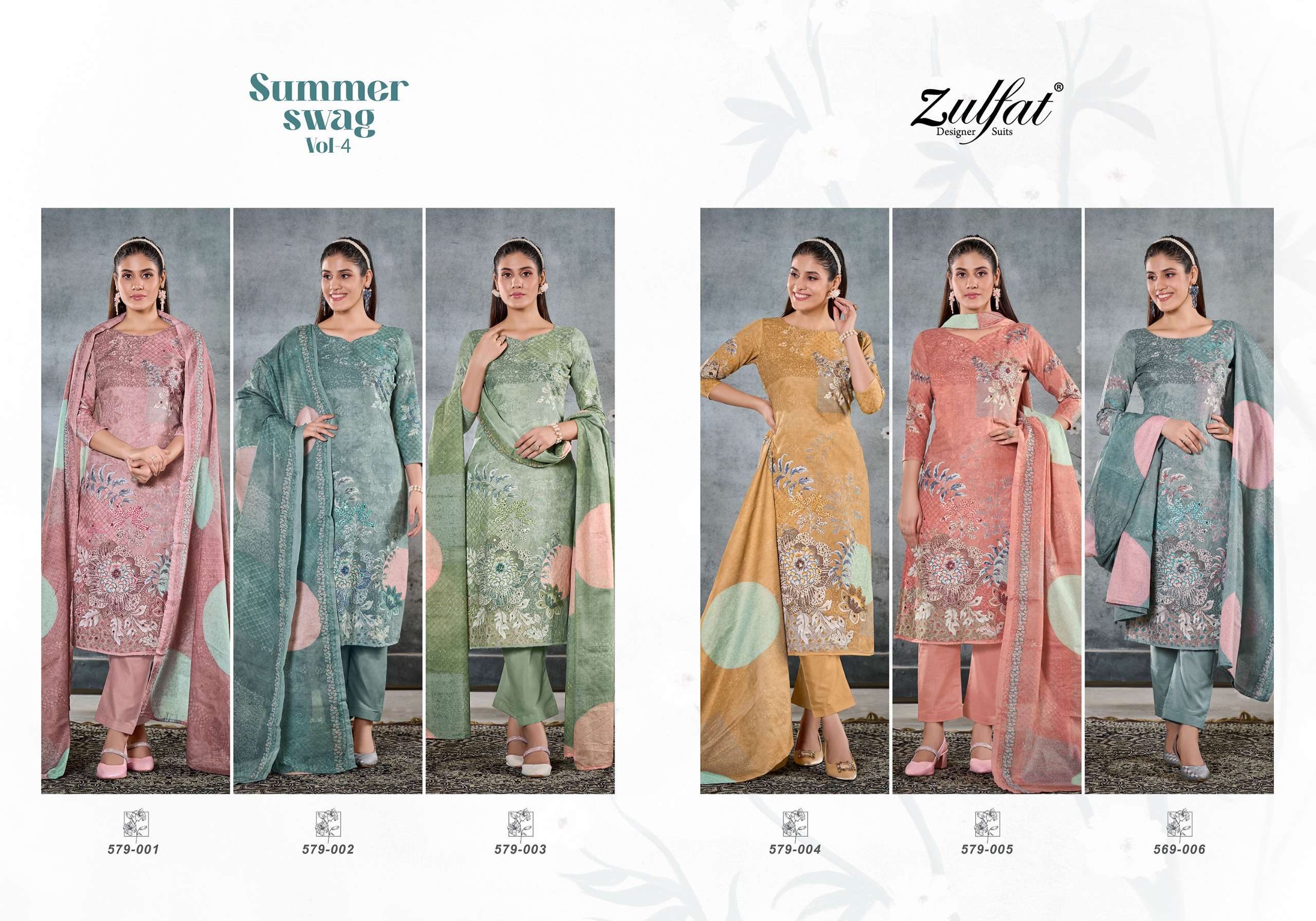 ZULFAT DESIGNER SUITS SUMMER SWAG VOL 4