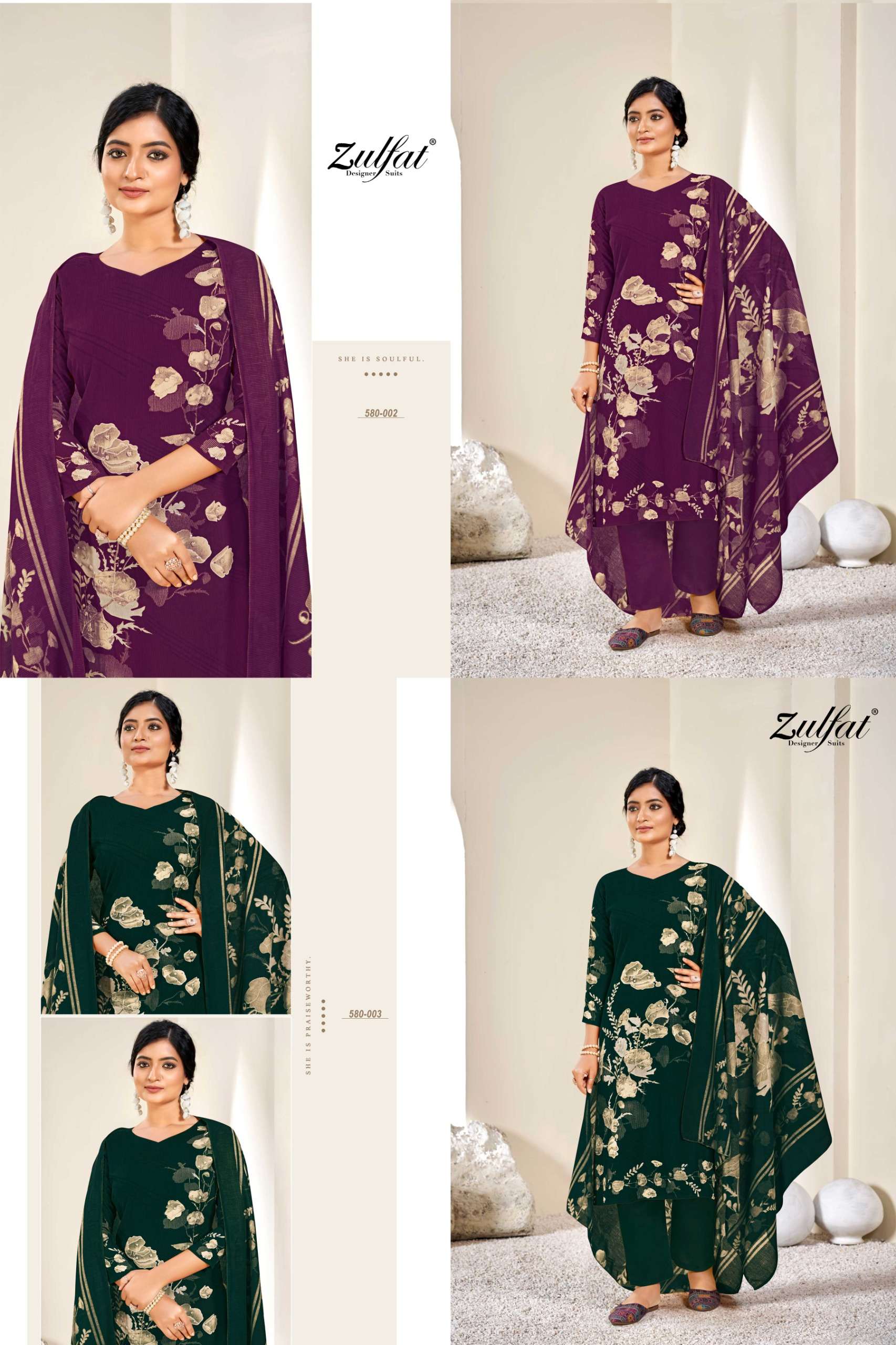 ZULFAT DESIGNER SUITS ZAHAVI VOL 4 