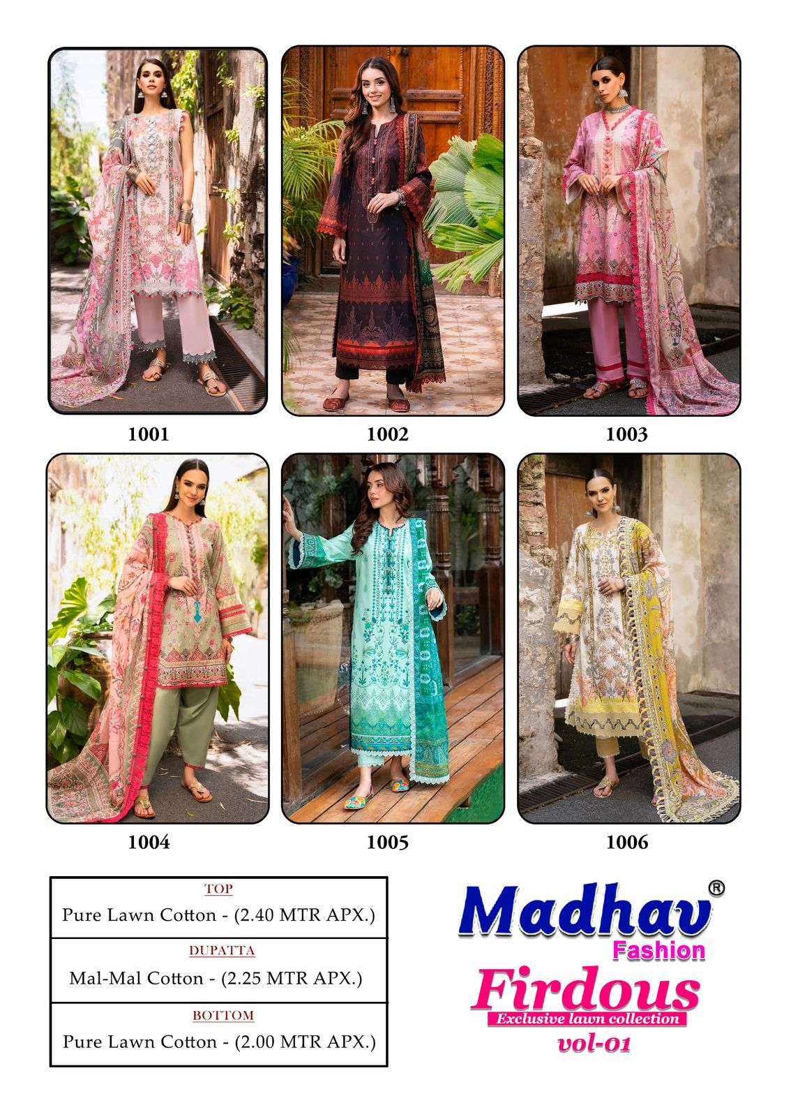 MADHAV FASHION FIRDOUS VOL 1