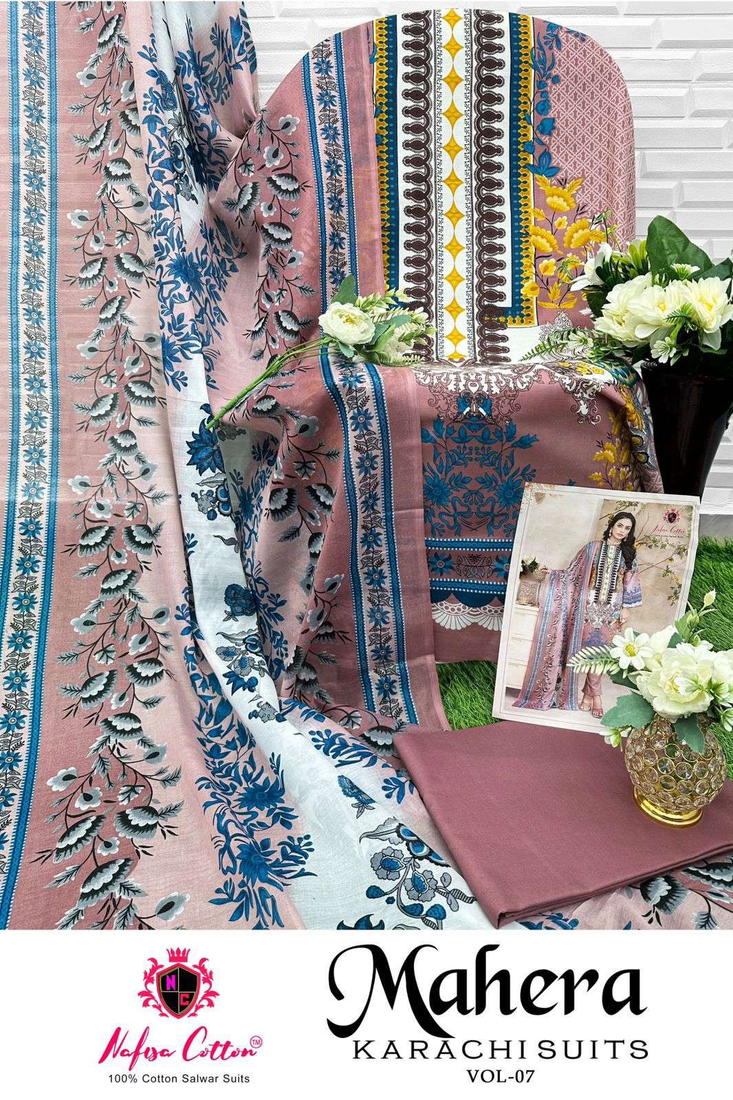 NAFISA COTTON MAHERA KARACHI SUITS VOL 7 