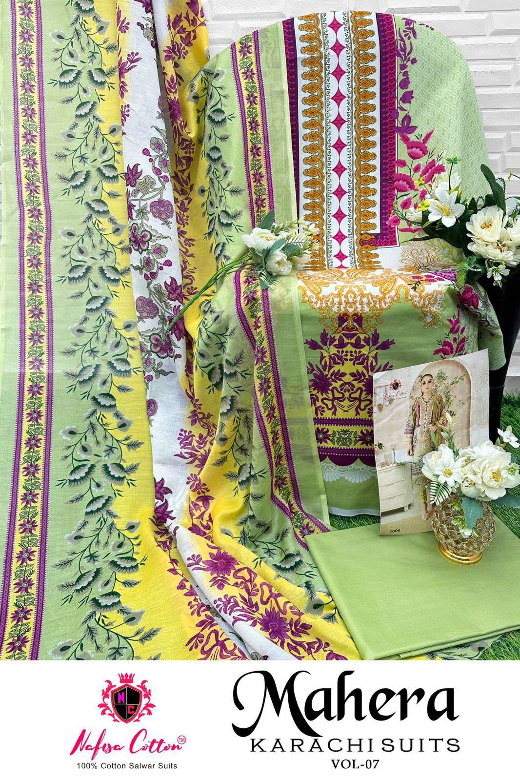 NAFISA COTTON MAHERA KARACHI SUITS VOL 7 