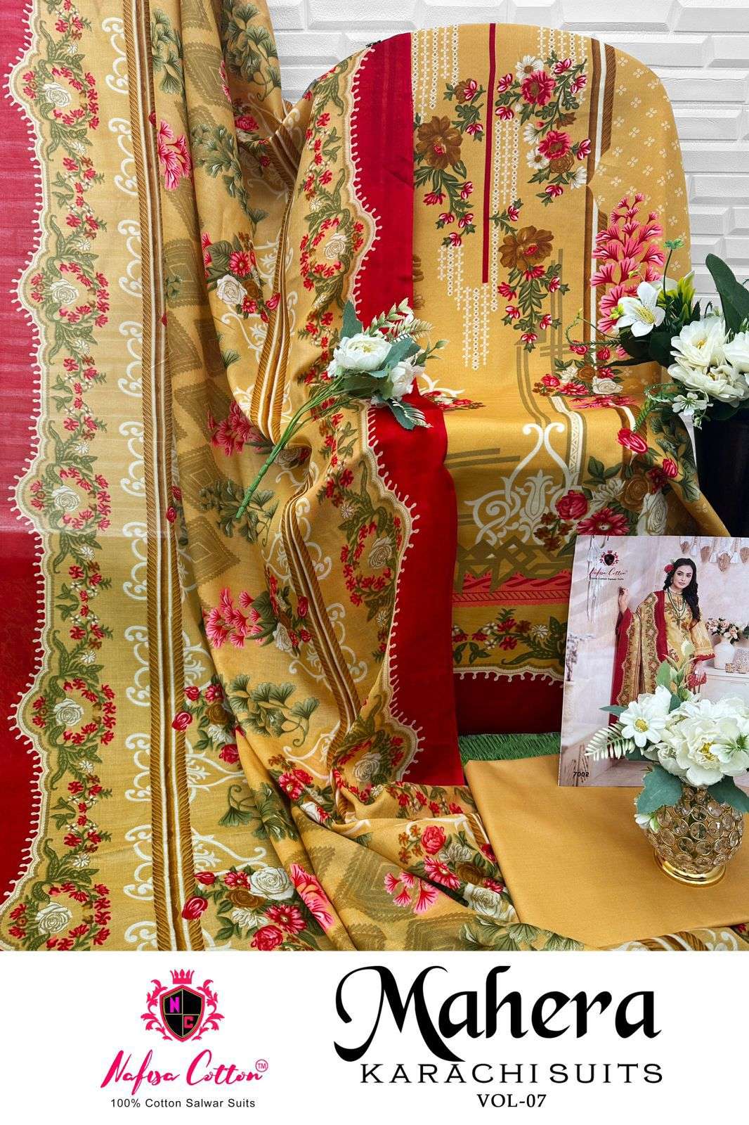 NAFISA COTTON MAHERA KARACHI SUITS VOL 7 
